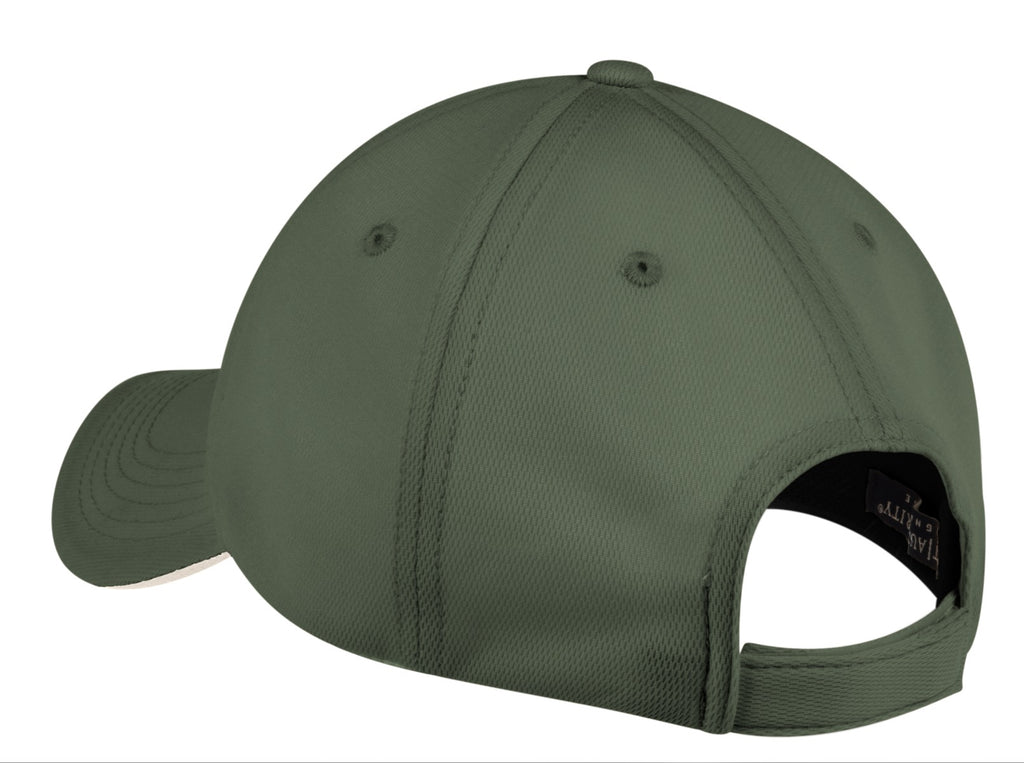 Port Authority Dry Zone Cap. C838 - Olive/ Stone - back