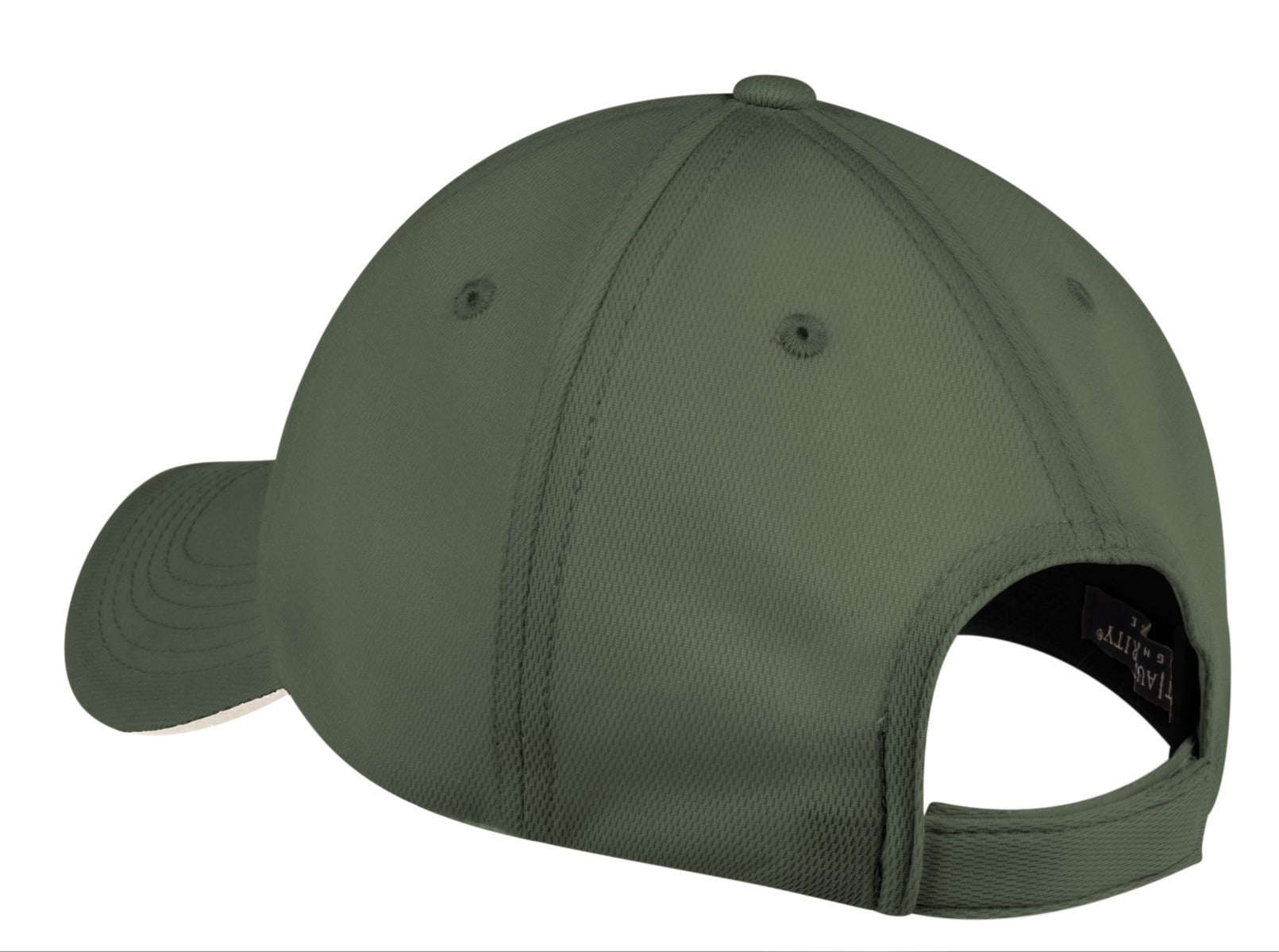 Port Authority Dry Zone Cap. C838 - Olive/ Stone - back