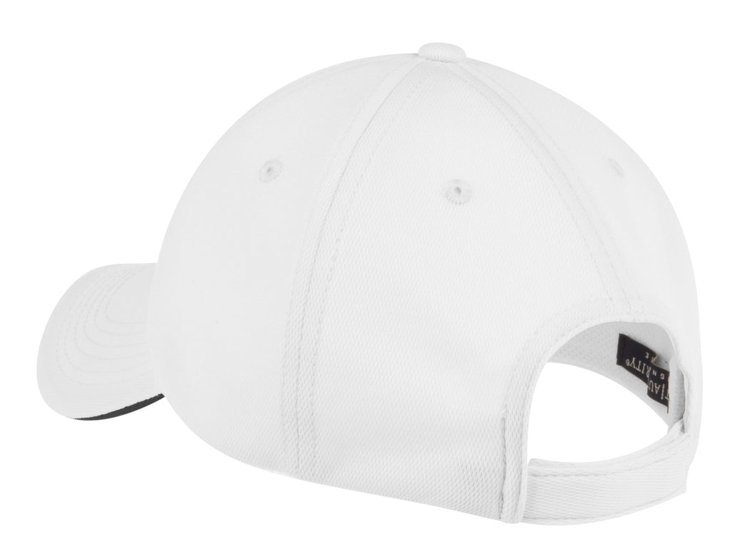 Port Authority Dry Zone Cap. C838 - White/ Classic Navy - back