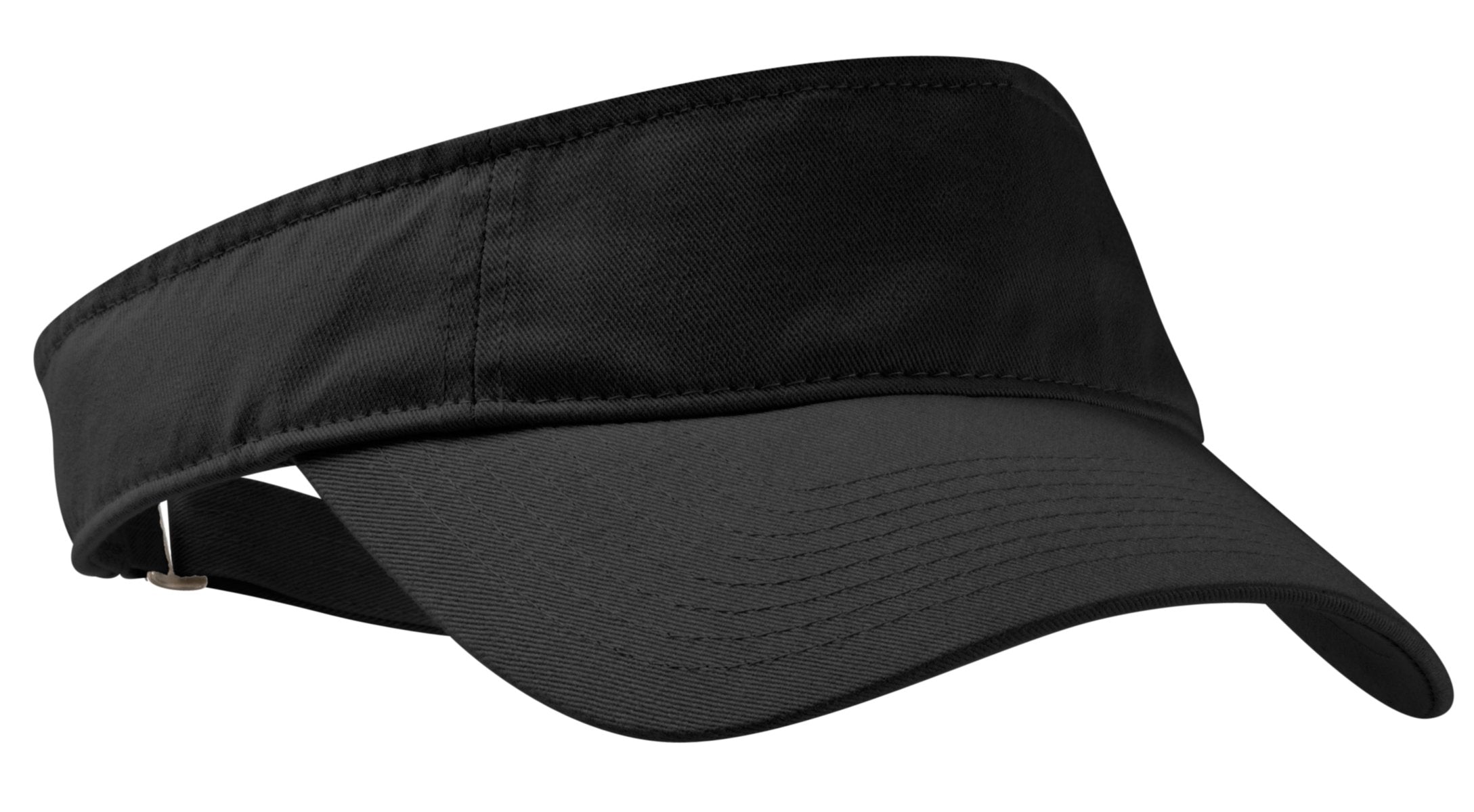 Port Authority Enzyme Wash Fashion Visor. C840 - Black - front