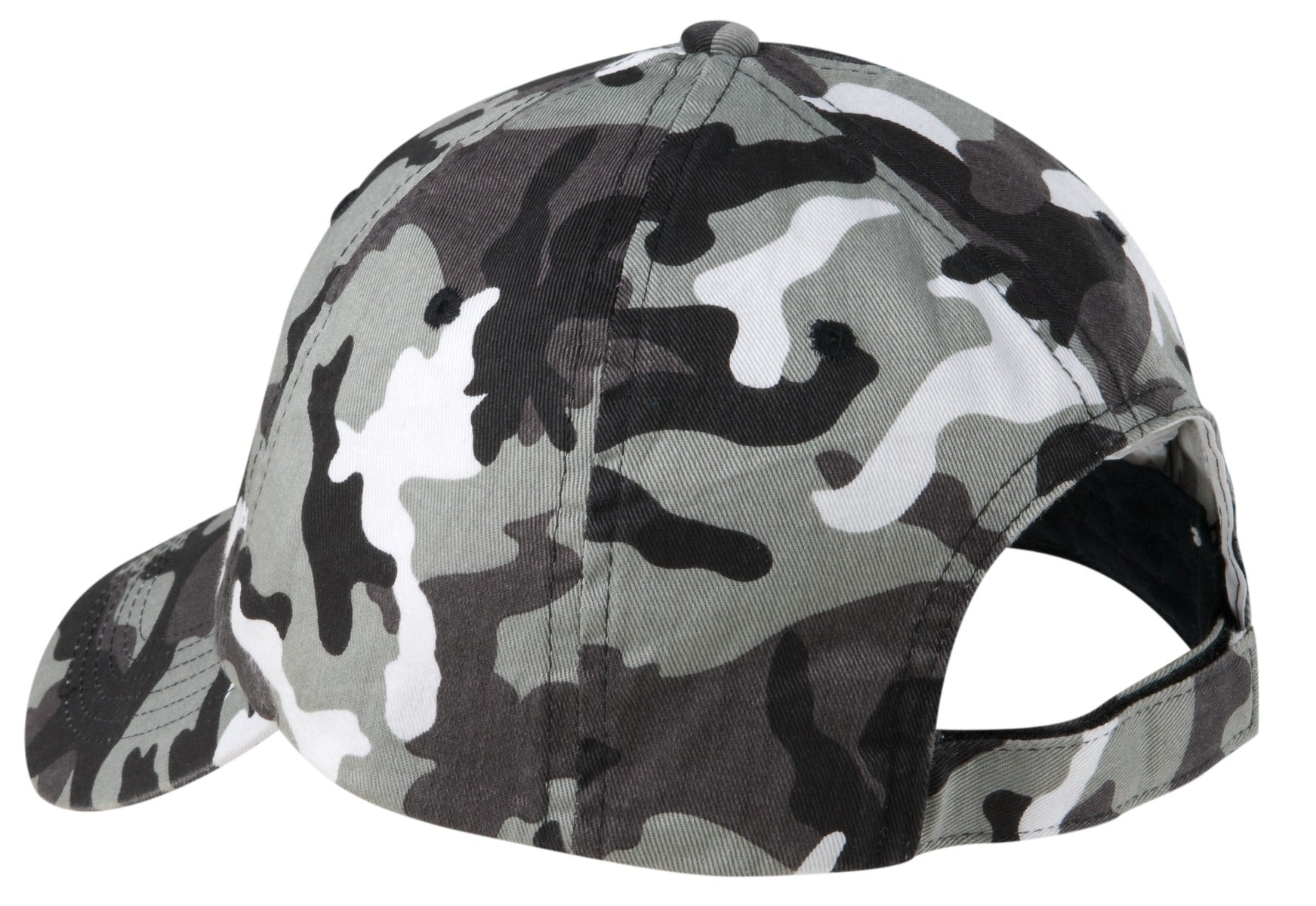 Port Authority Camouflage Cap. C851 - Winter Camo - back