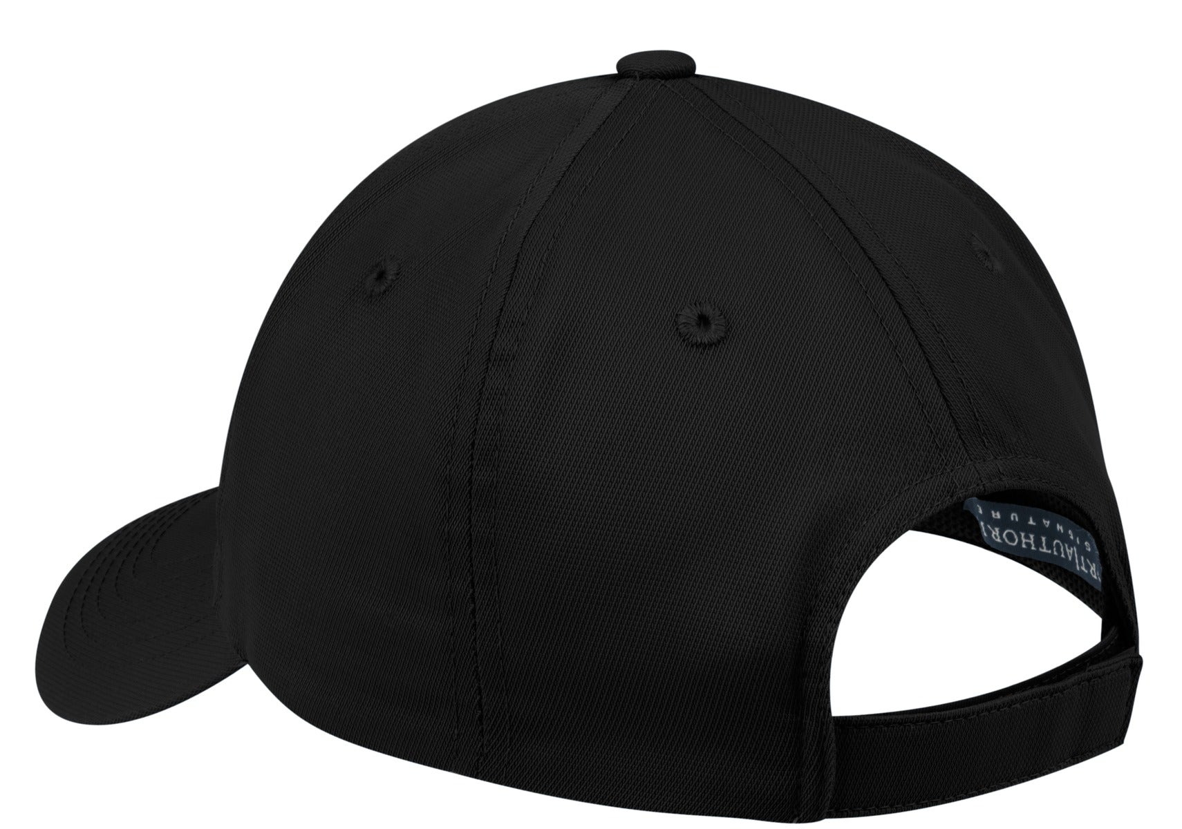 Port Authority Nylon Twill Performance Cap. C868 - Black - back