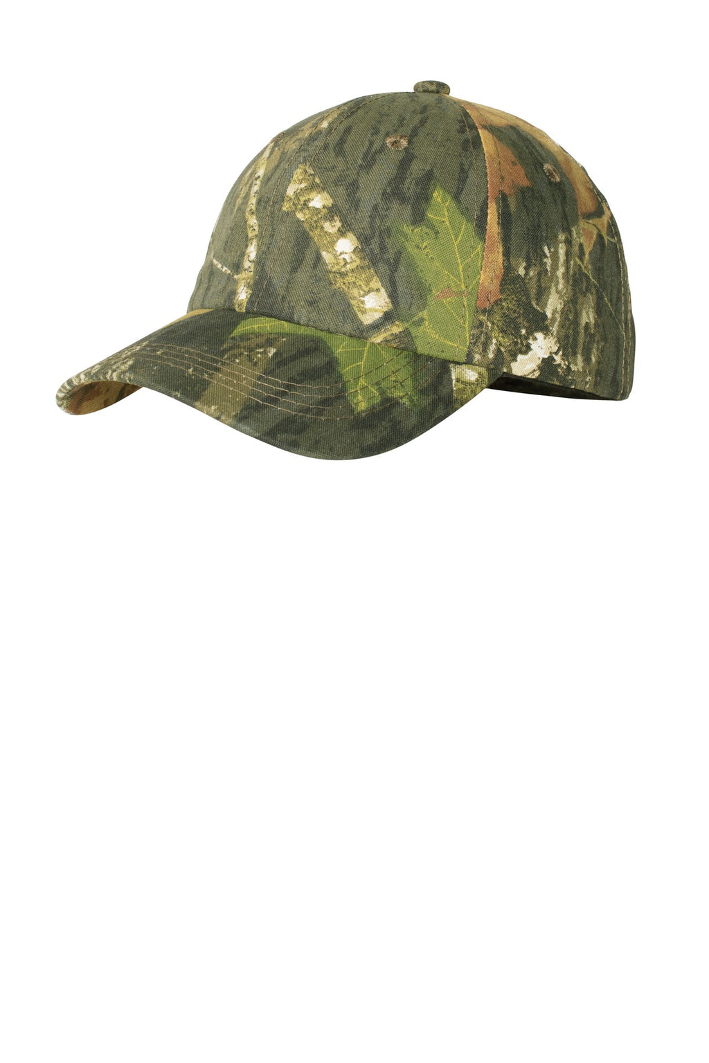 Port Authority Pro Camouflage Series Garment-Washed Cap. C871 - Mossy Oak New Break-Up - front