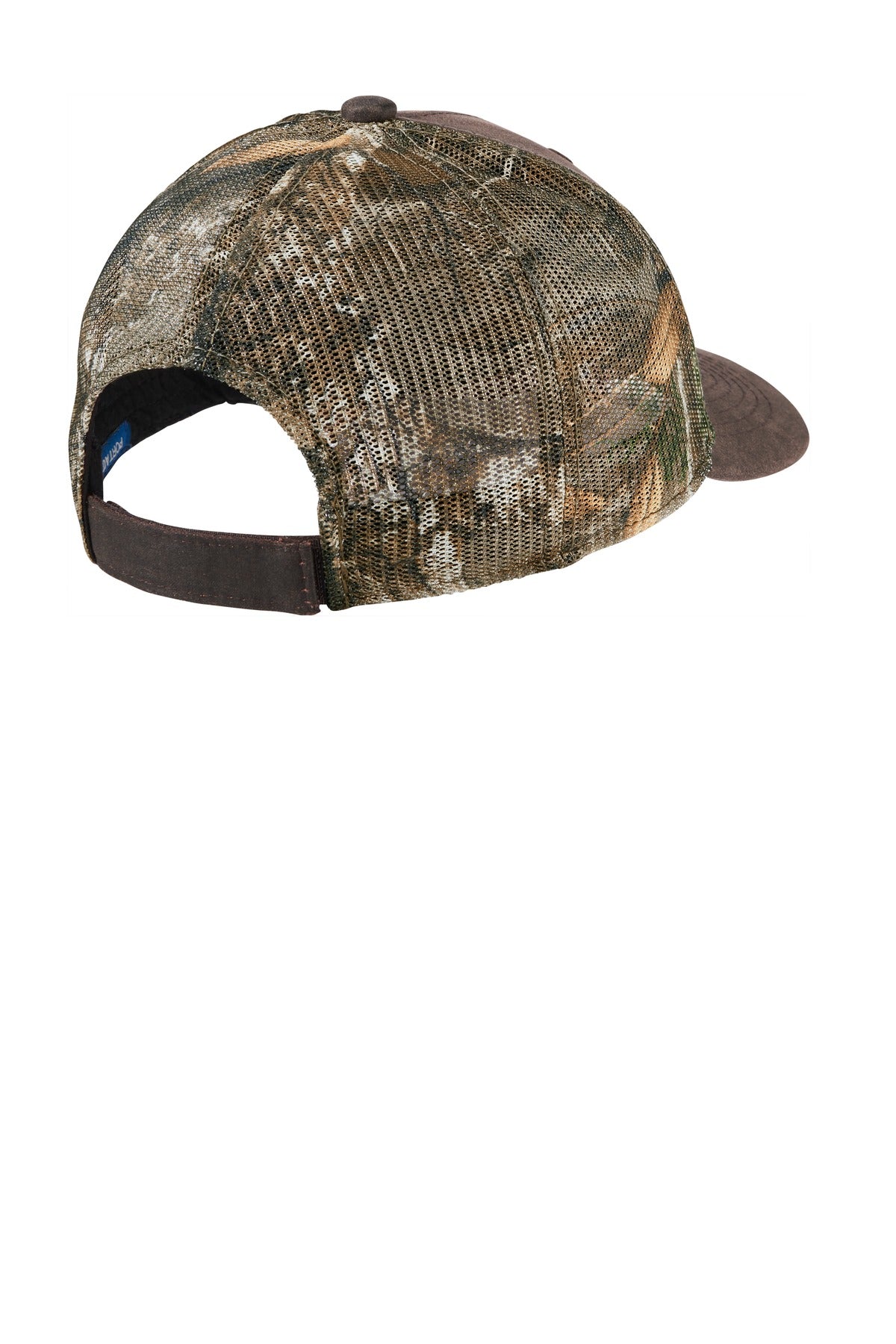 Port Authority Pigment Print Camouflage Mesh Back Cap C891 - Realtree Edge/ Brown - back