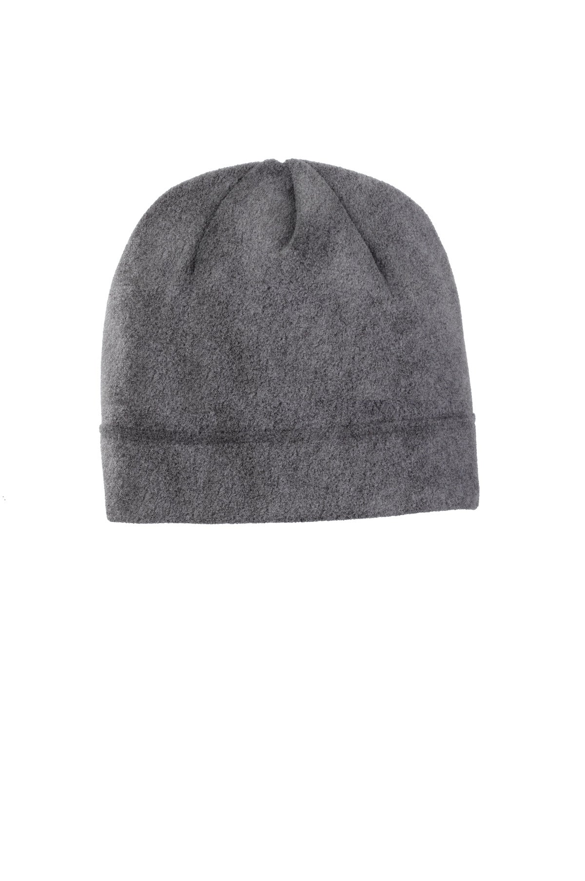 Port Authority R-Tek Stretch Fleece Beanie. C900 - Midnight Heather - front