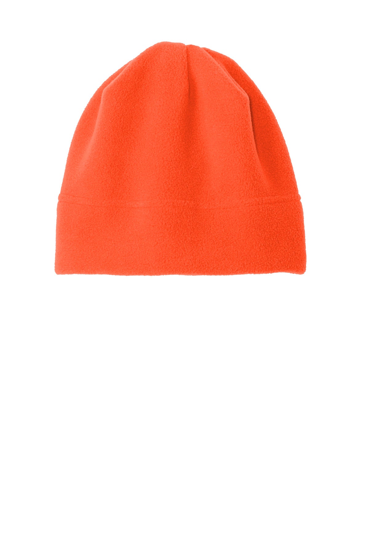 Port Authority R-Tek Stretch Fleece Beanie. C900 - Orange - front