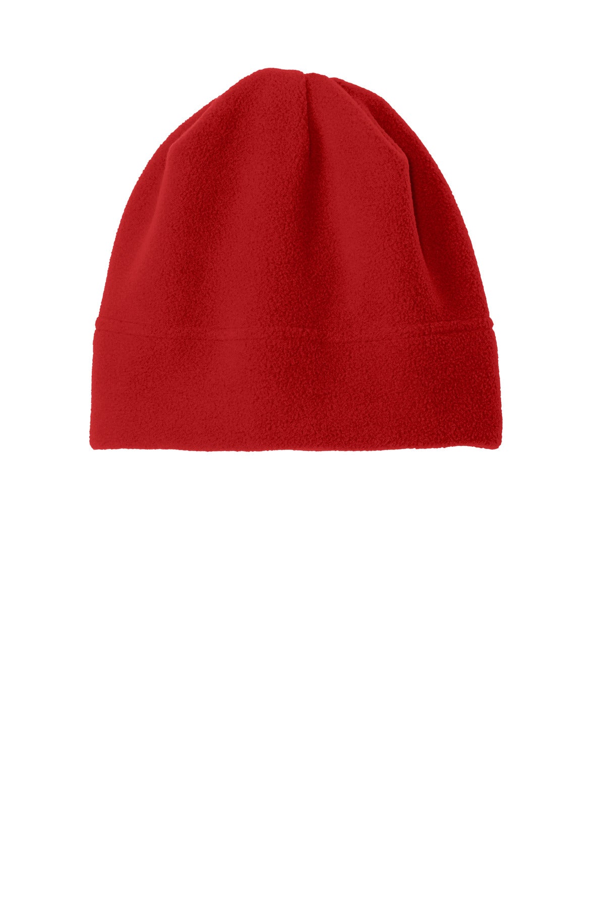 Port Authority R-Tek Stretch Fleece Beanie. C900 - Red - front
