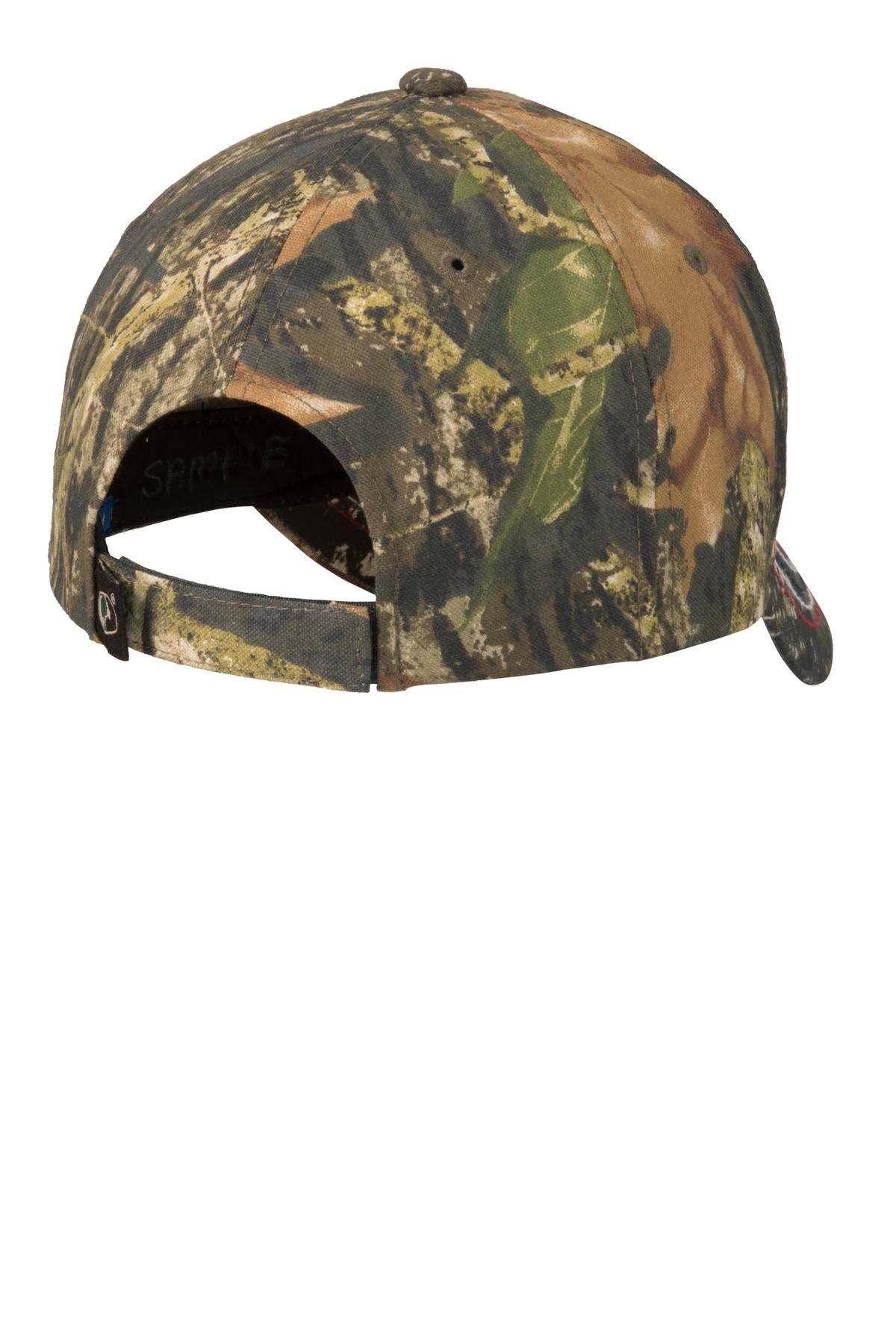 Port Authority Americana Contrast Stitch Camouflage Cap. C909 - Mossy Oak New Break-Up - back