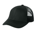 Port Authority Adjustable Mesh Back Cap. C911 - Black - front