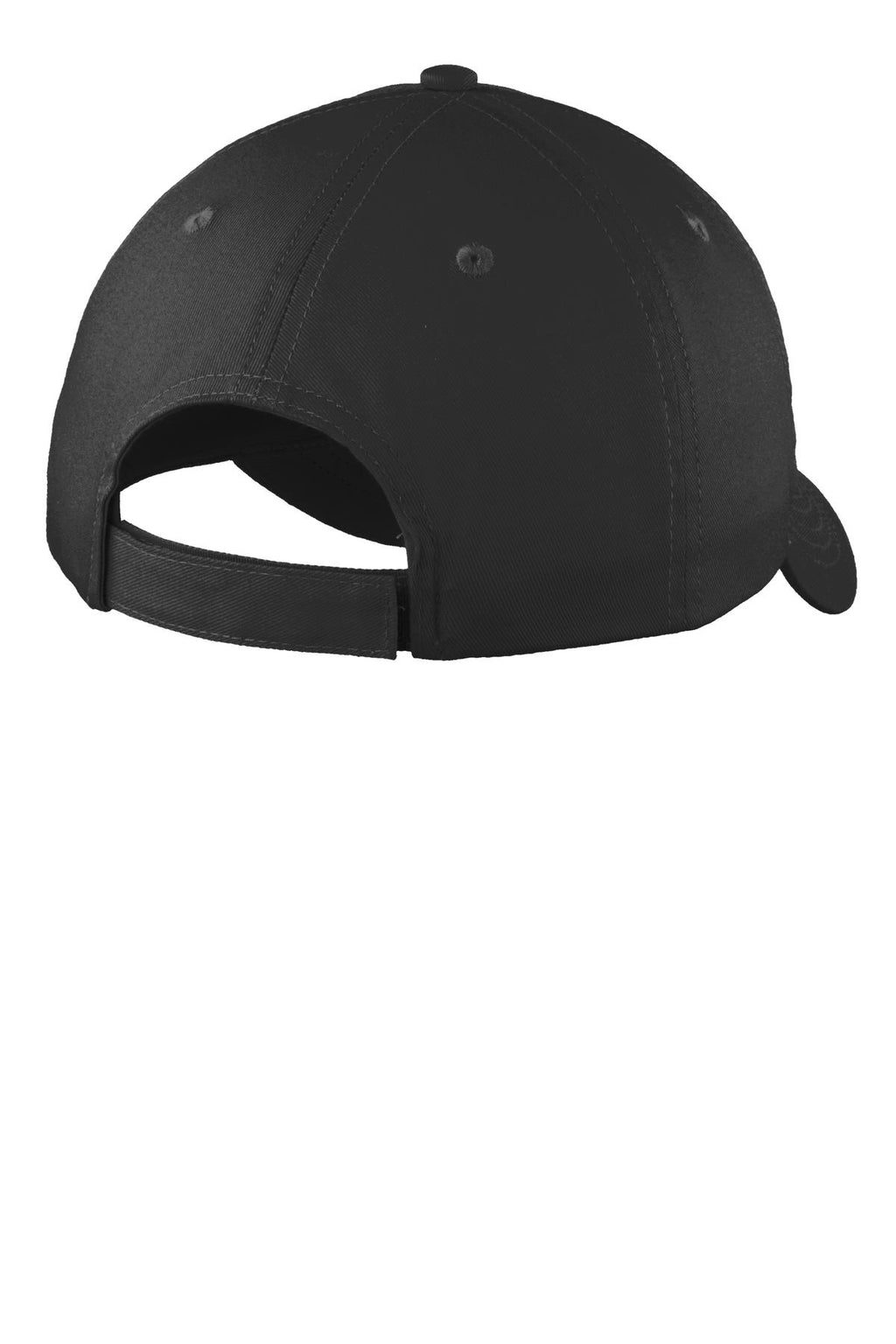 Port Authority Youth Six-Panel Unstructured Twill Cap. YC914 - Black - back