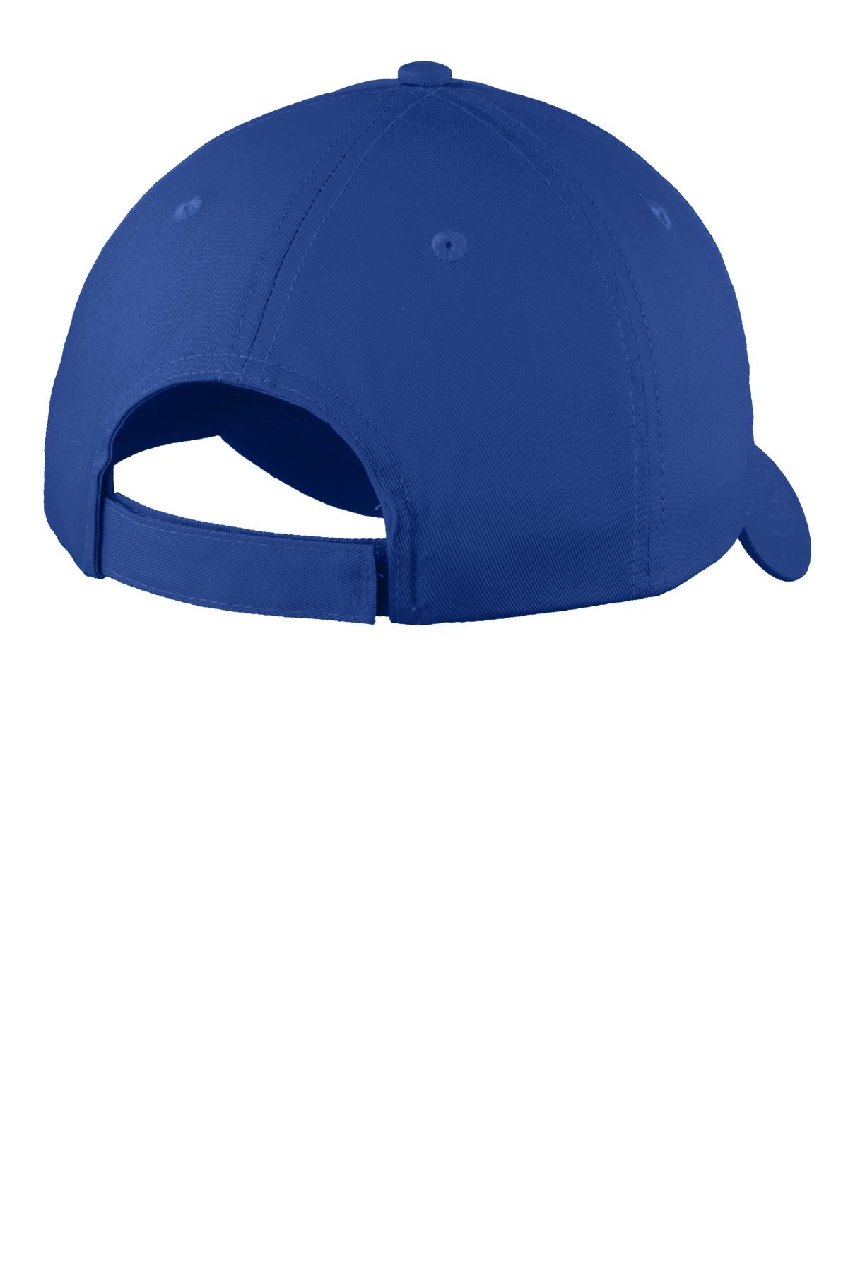 Port Authority Youth Six-Panel Unstructured Twill Cap. YC914 - Royal - back