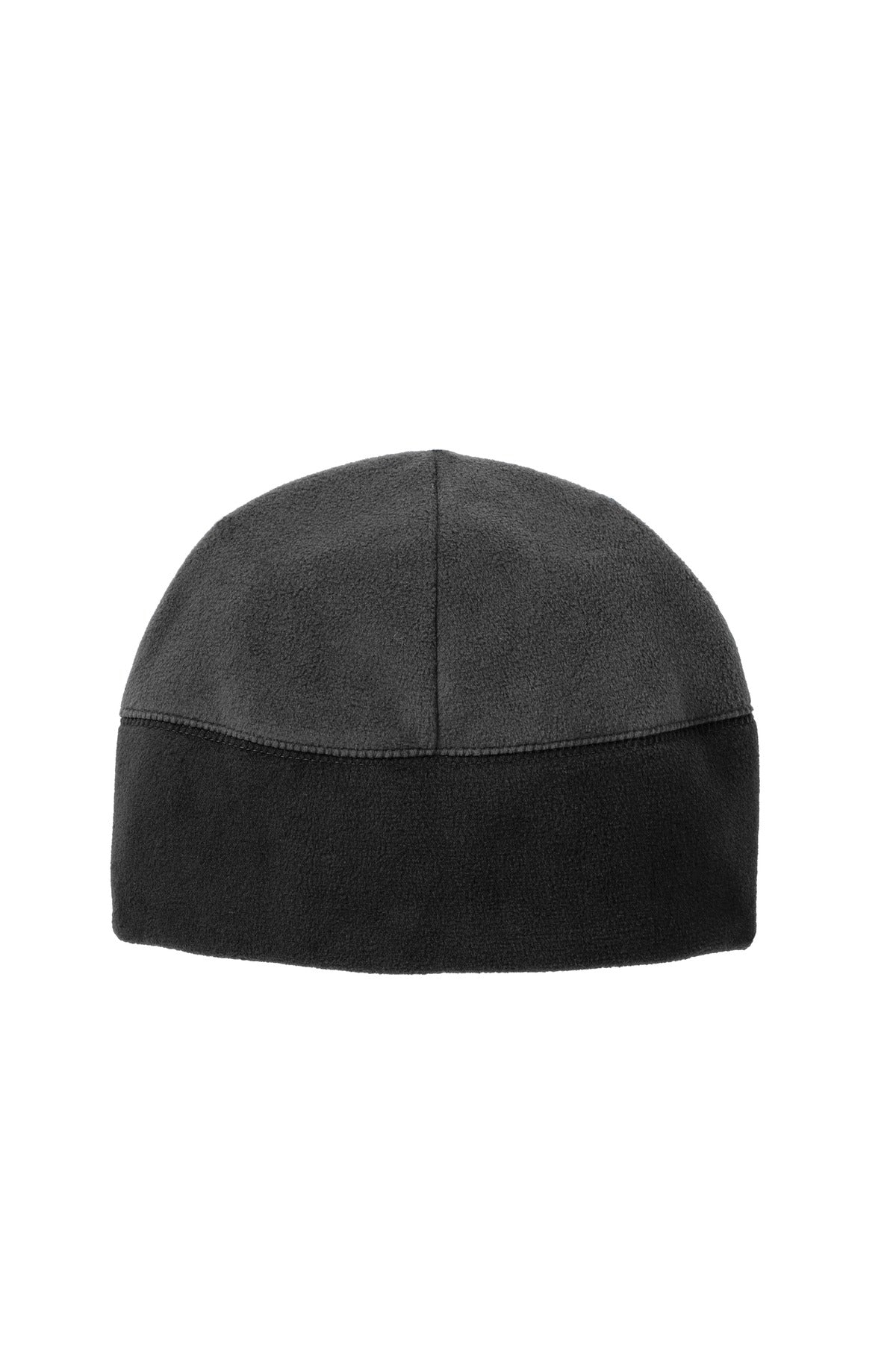 Port Authority Fleece Beanie. C918 - Charcoal/ Black - front