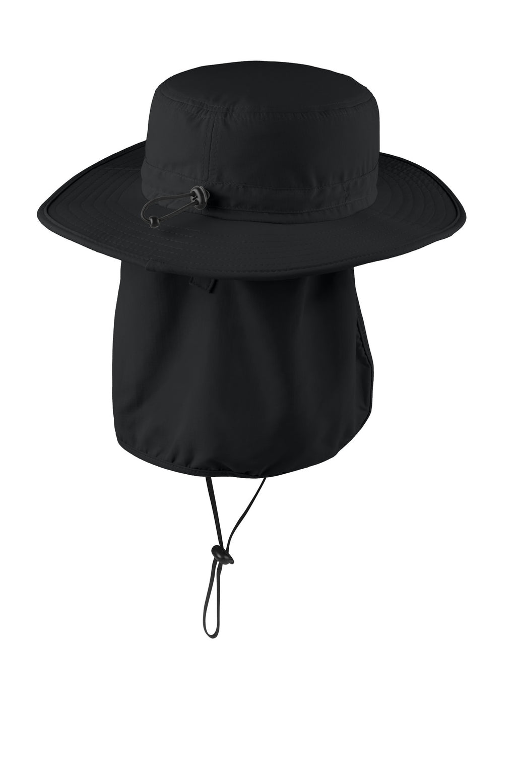 Port Authority Outdoor Wide-Brim Hat. C920 - Black - back