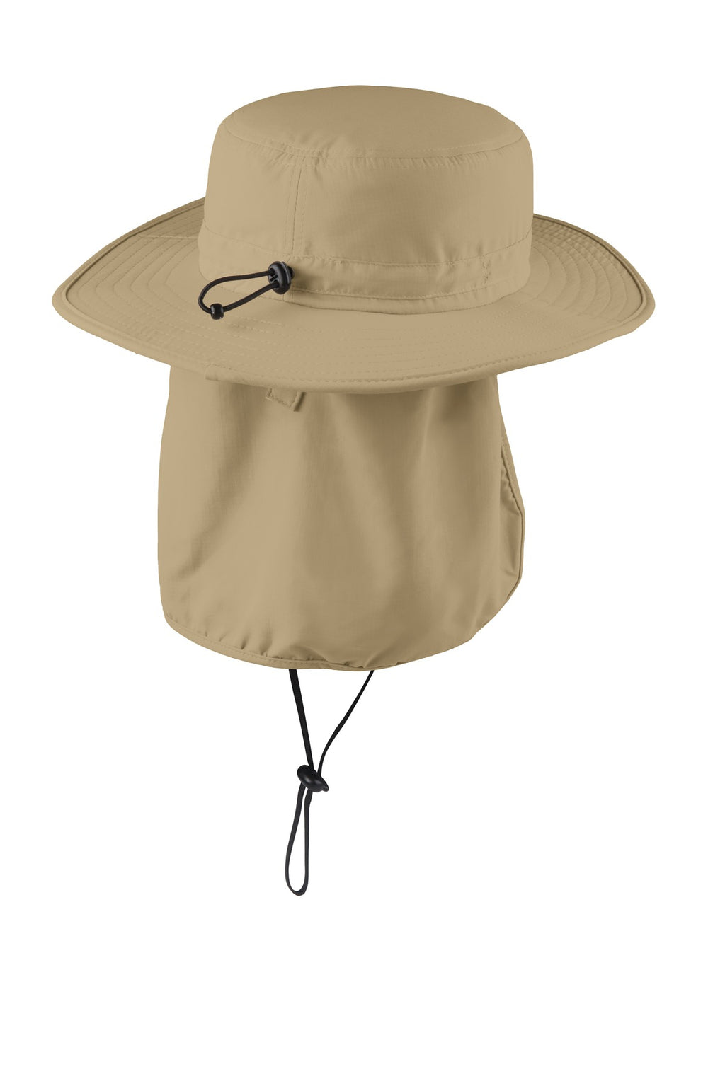 Port Authority Outdoor Wide-Brim Hat. C920 - Coffee Cream - back