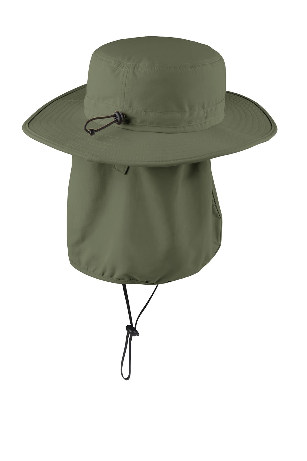 Port Authority Outdoor Wide-Brim Hat. C920 - Olive Leaf - back