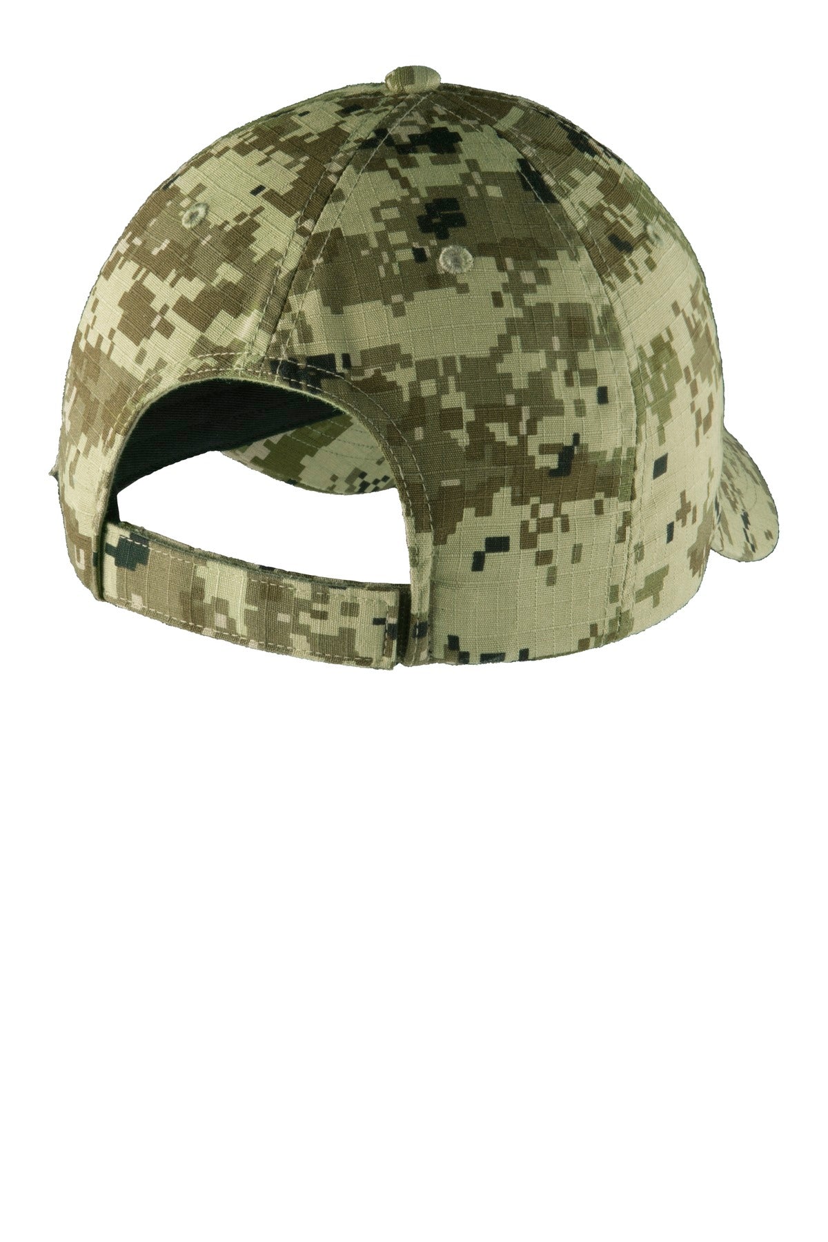 Port Authority Digital Ripstop Camouflage Cap. C925 - Green Camo - back