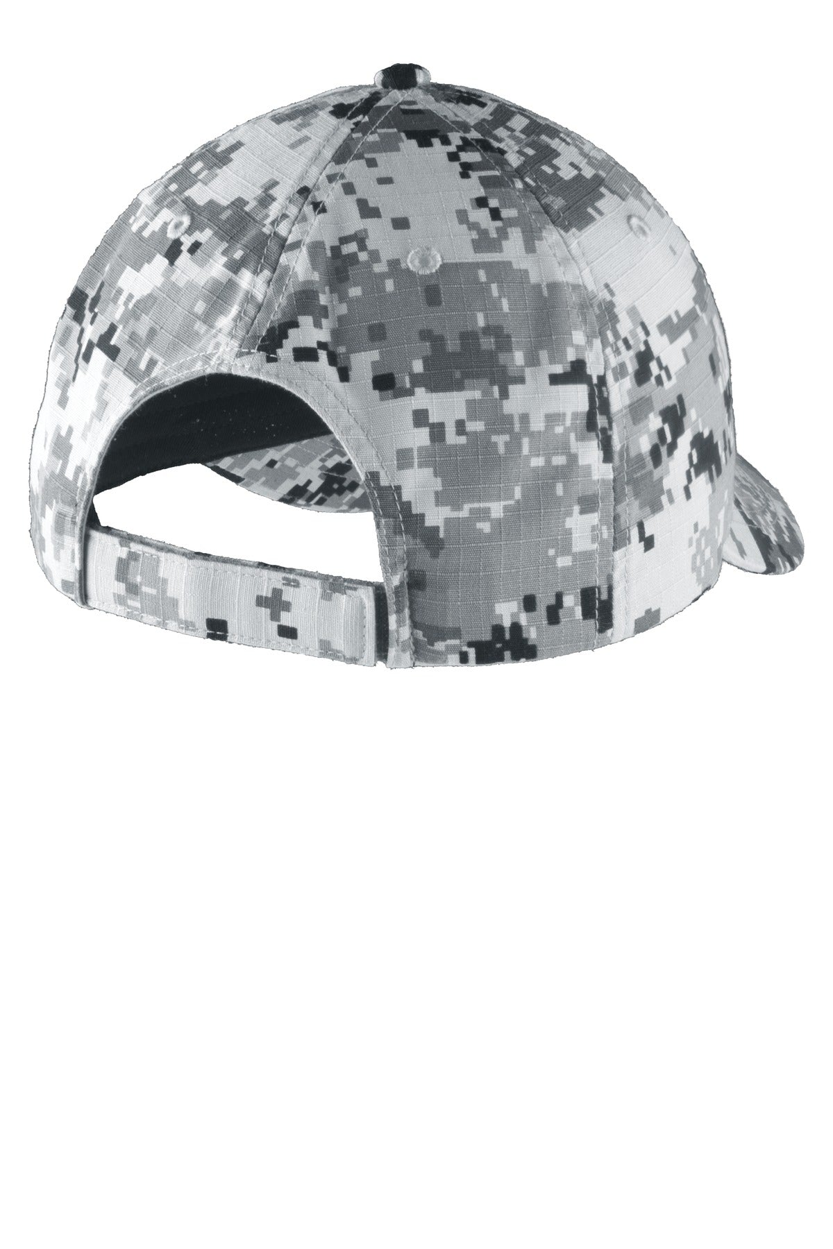 Port Authority Digital Ripstop Camouflage Cap. C925 - Grey Camo - back