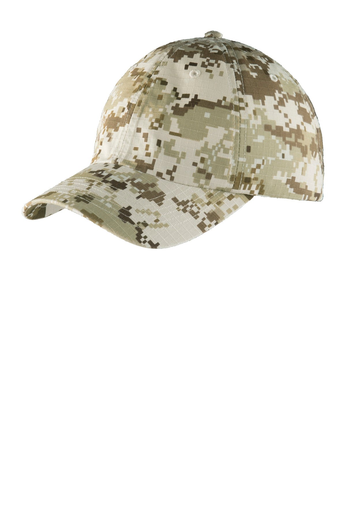 Port Authority Digital Ripstop Camouflage Cap. C925 - Sand Camo - front