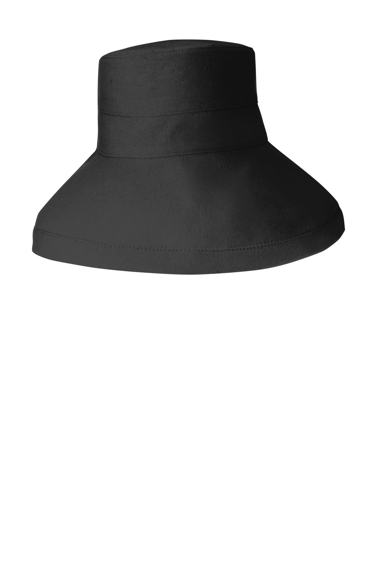 DISCONTINUED Port Authority Ladies Sun Hat. C933 - Black - front