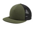Port Authority Flexfit 110 Foam Outdoor Cap. C937 - Army Green/ Black - front