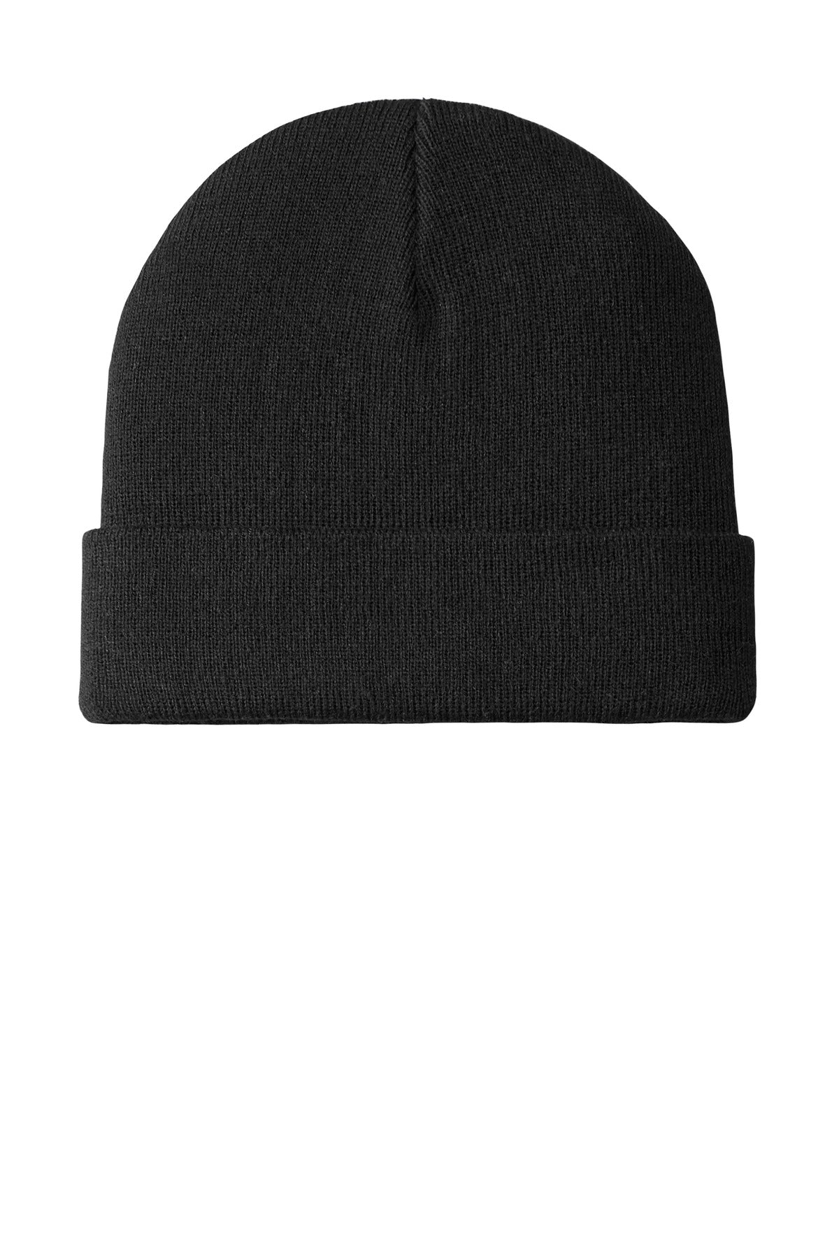 Port Authority Knit Cuff Beanie C939 - Black - front