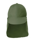 Port Authority Outdoor UV Sun Shade Cap C949 - Olive Leaf - front