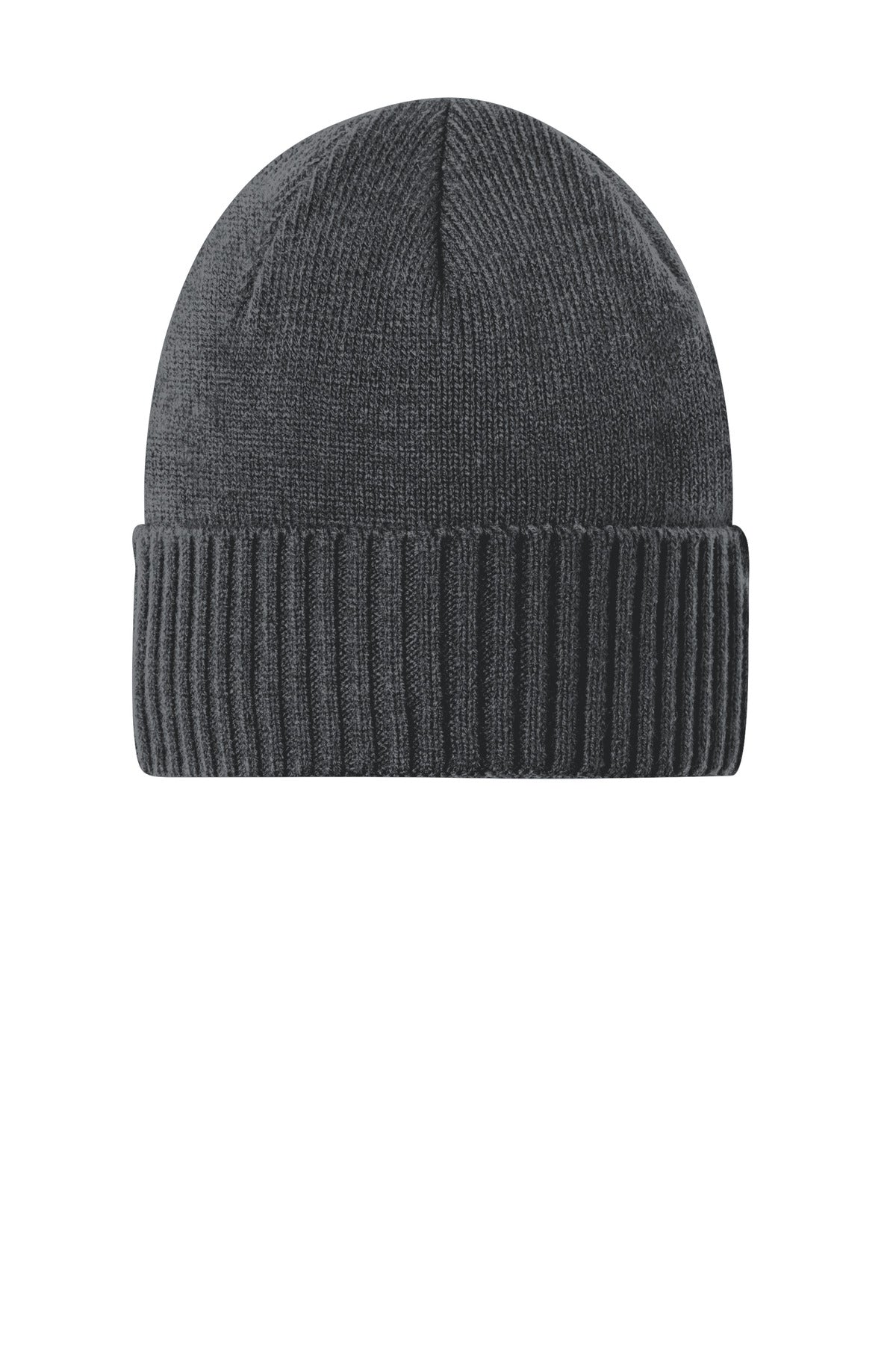 Port Authority Rib Knit Cuff Beanie C951 - Graphite - front