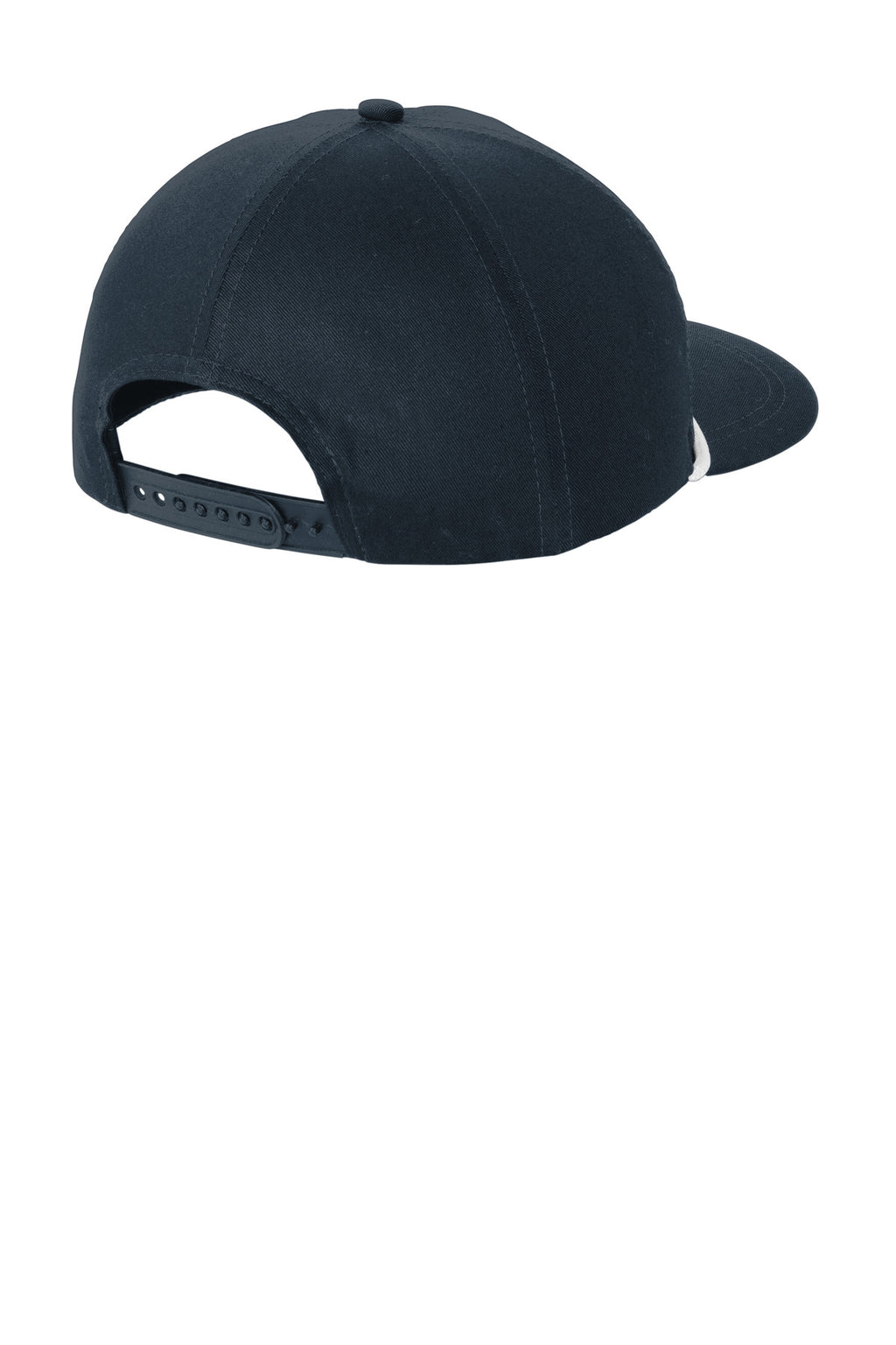 Port Authority Snapback Five-Panel Rope Cap C962 - Navy/ White - back
