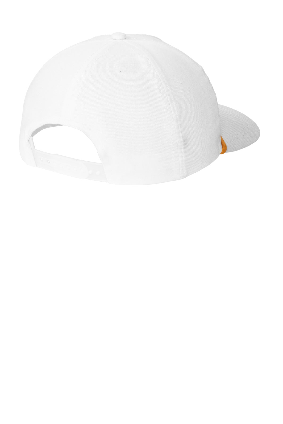 Port Authority Snapback Five-Panel Rope Cap C962 - White/ Athletic Gold - back