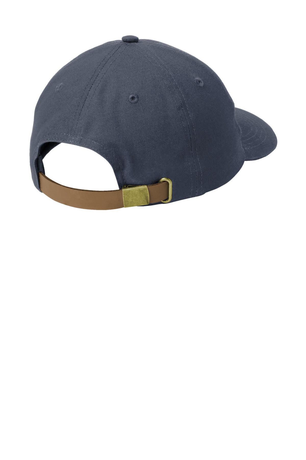 DISCONTINUEDPort Authority Leather Strap Cap C963 - Navy - back