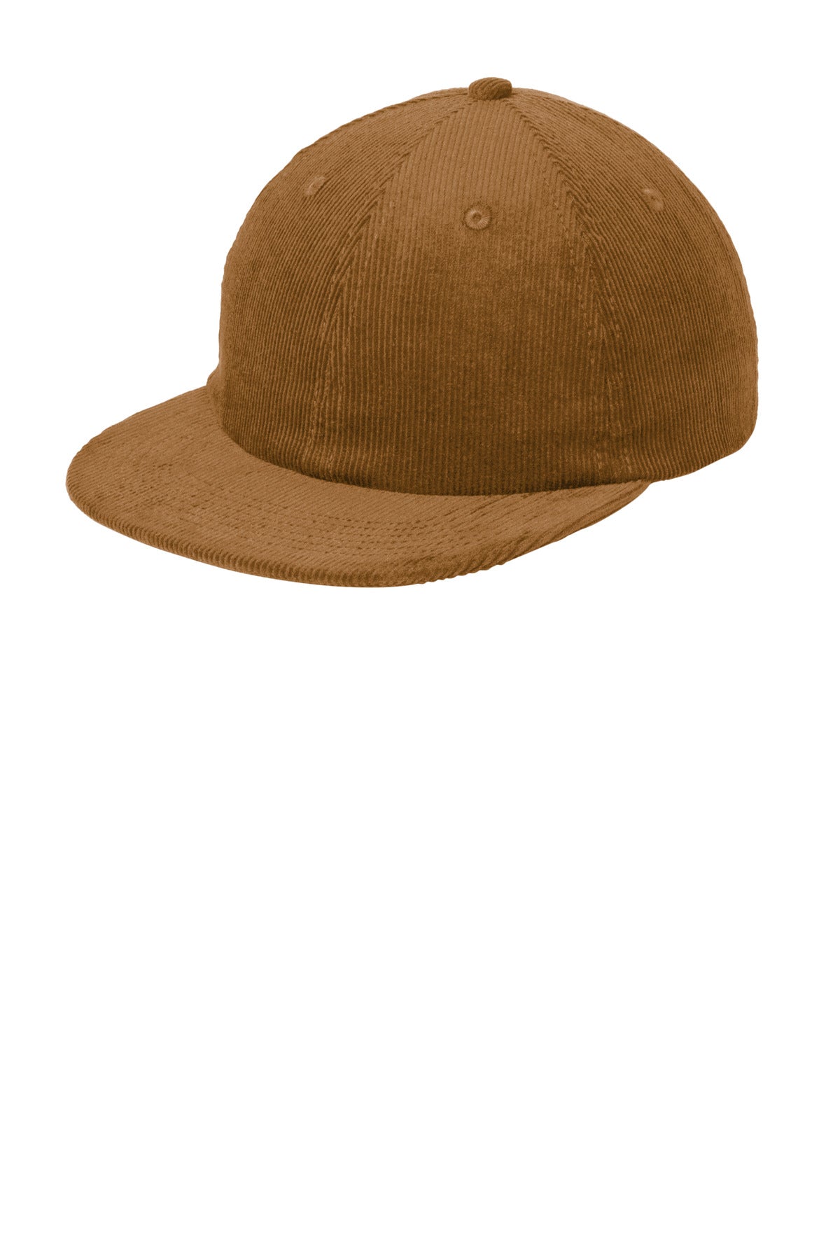 DISCONTINUED Port Authority Corduroy Cap C972 - Duck Brown - front