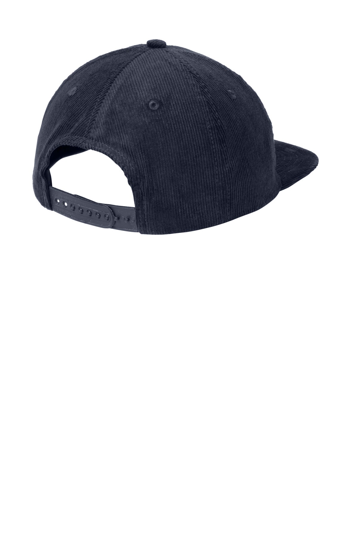 DISCONTINUED Port Authority Corduroy Cap C972 - River Blue Navy - back