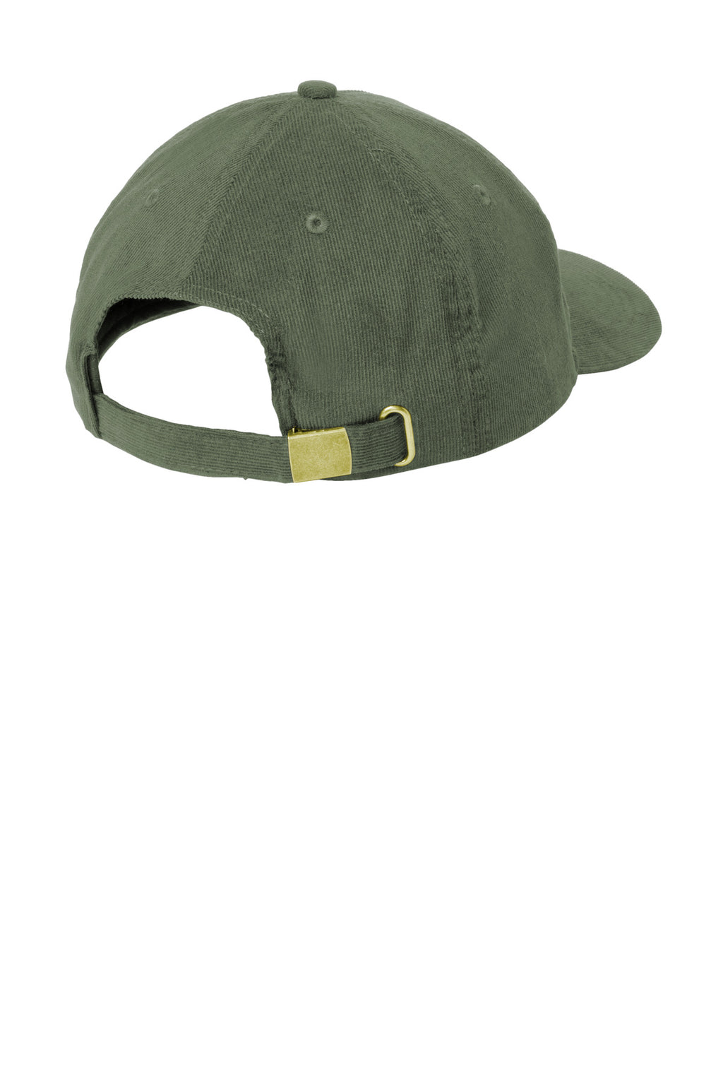Port Authority Light Corduroy Dad Cap C973 - Olive Green - back