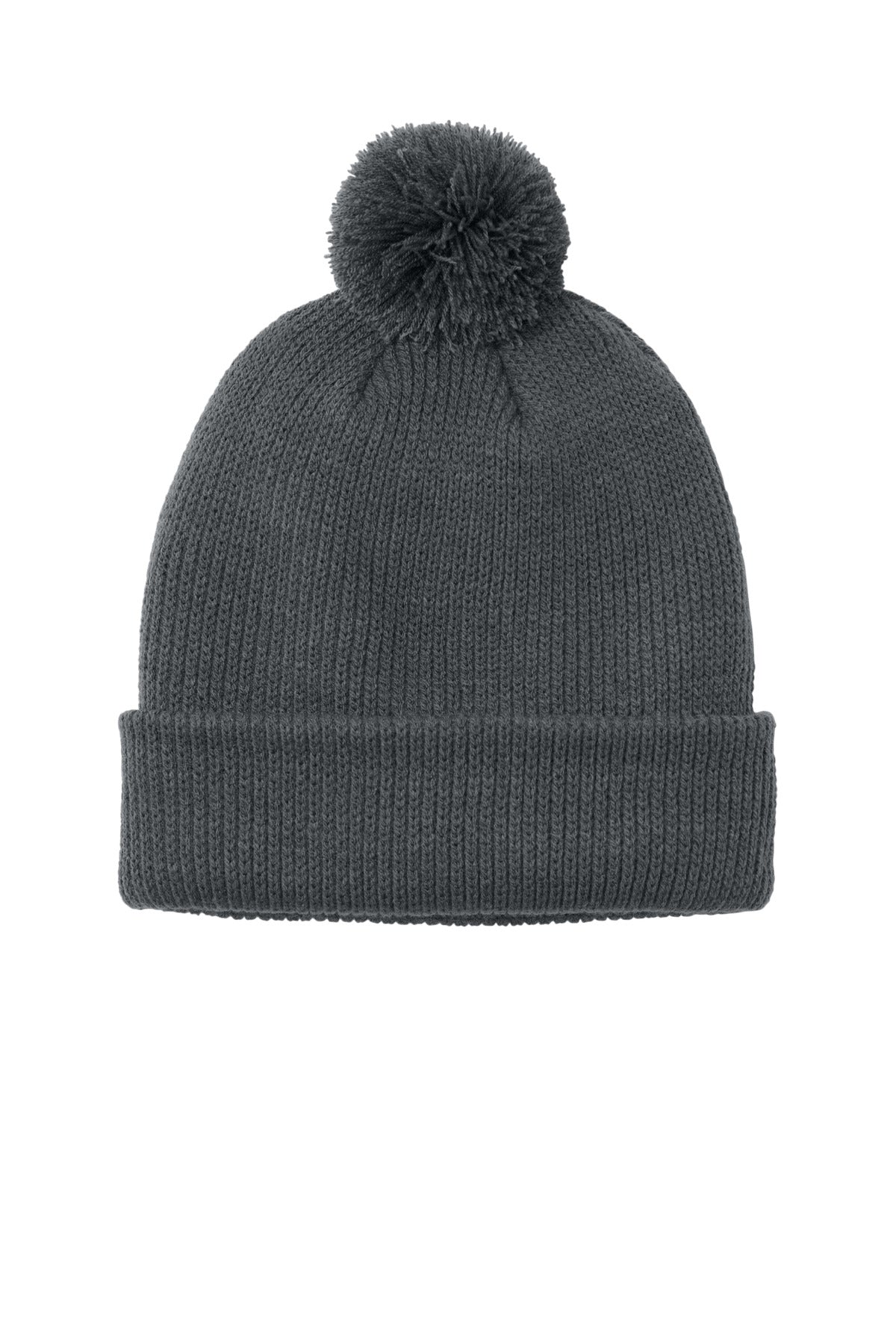 Port Authority Cozy Pom Beanie C978 - Storm Grey - front