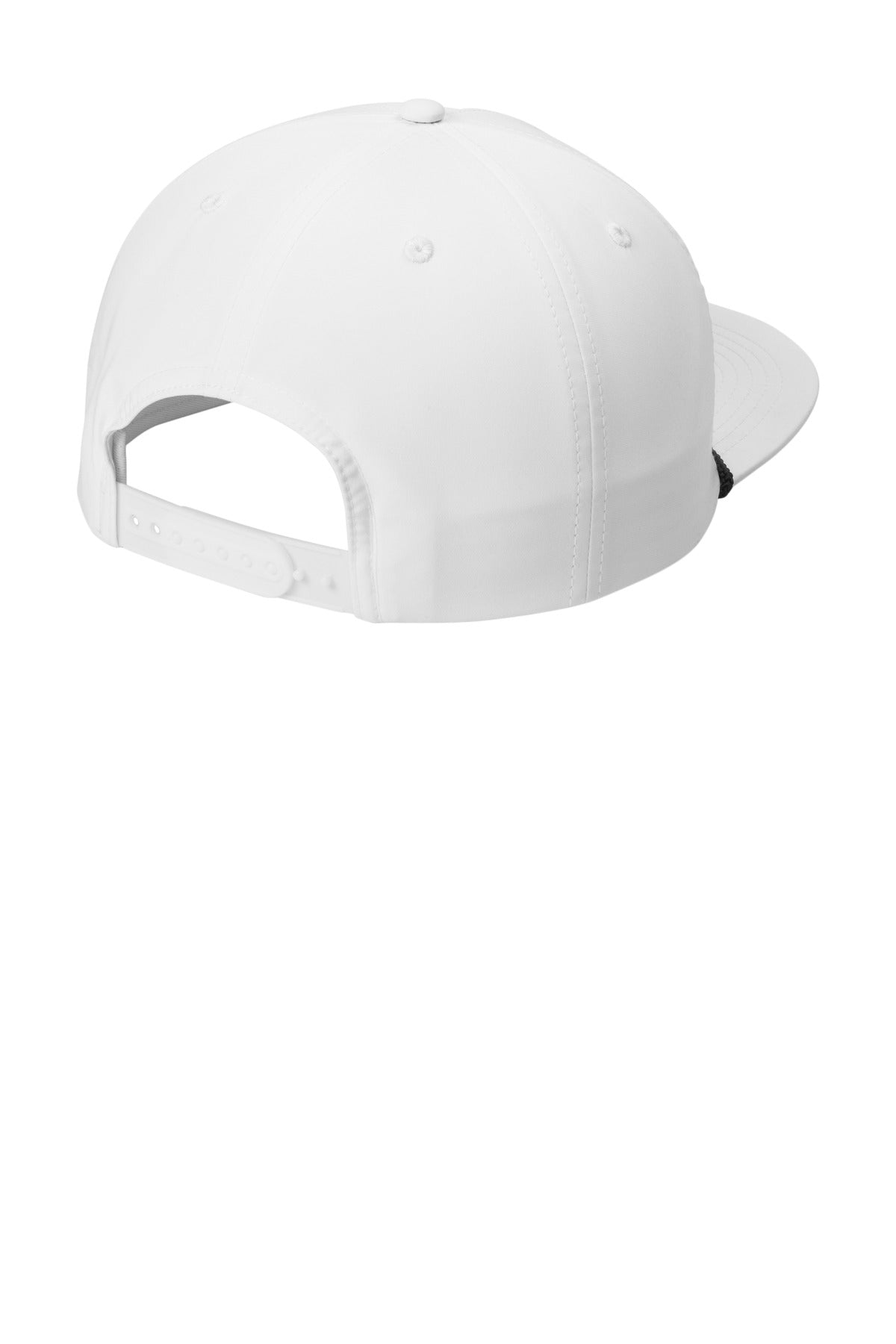 Port Authority 5-Panel Poly Rope Cap C981 - White/ Black - back