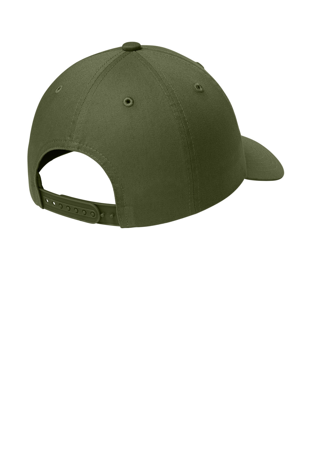 Port Authority Wearever Unstructured Twill Snapback Cap C992 - Olive Drab Green - back
