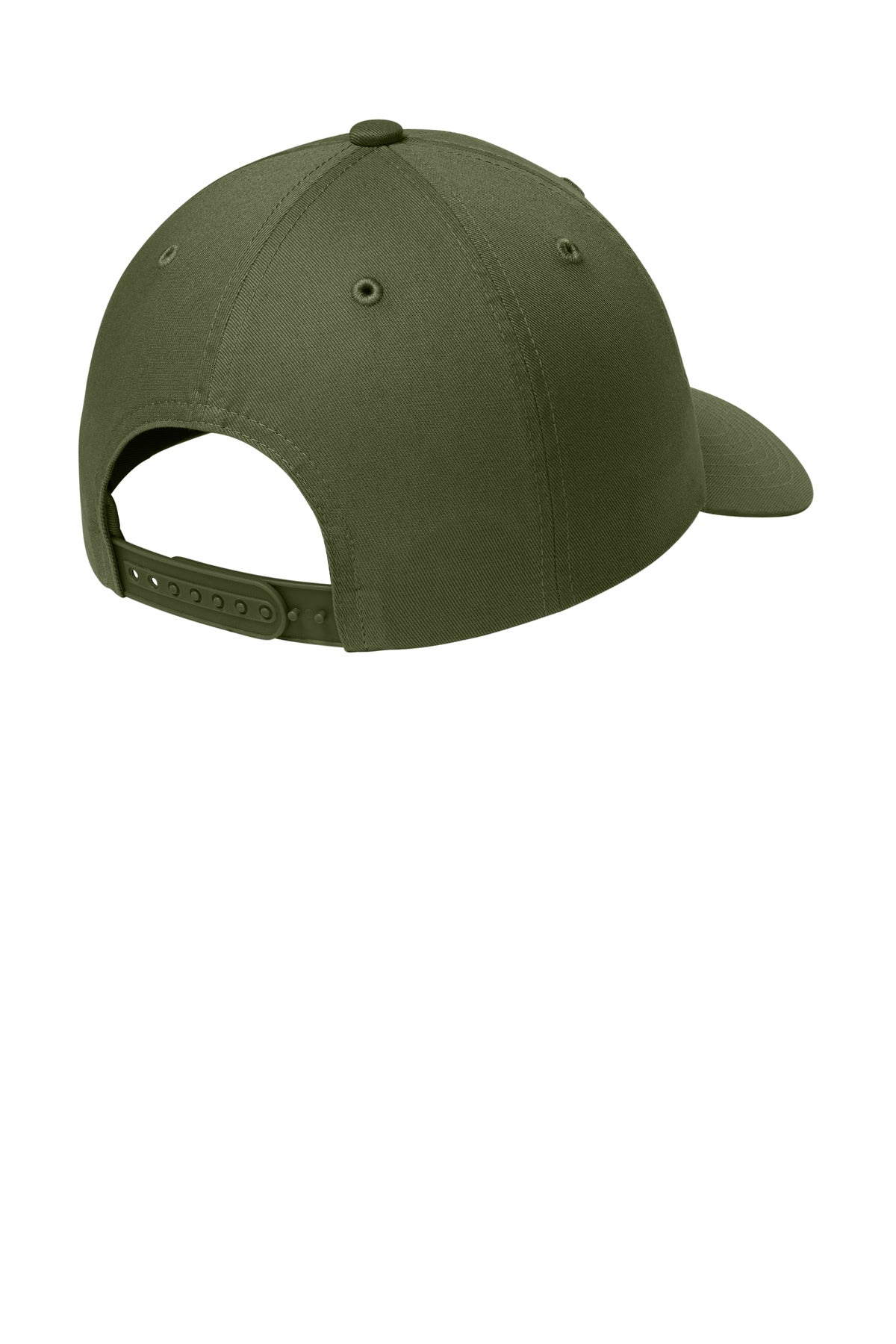 Port Authority Wearever Unstructured Twill Snapback Cap C992 - Olive Drab Green - back