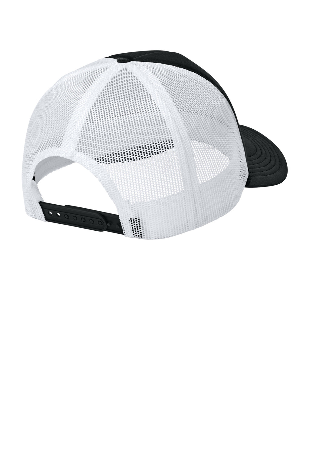 Port Authority Foam Truck'N Cap C993 - Deep Black/ Deep Black/ White - back