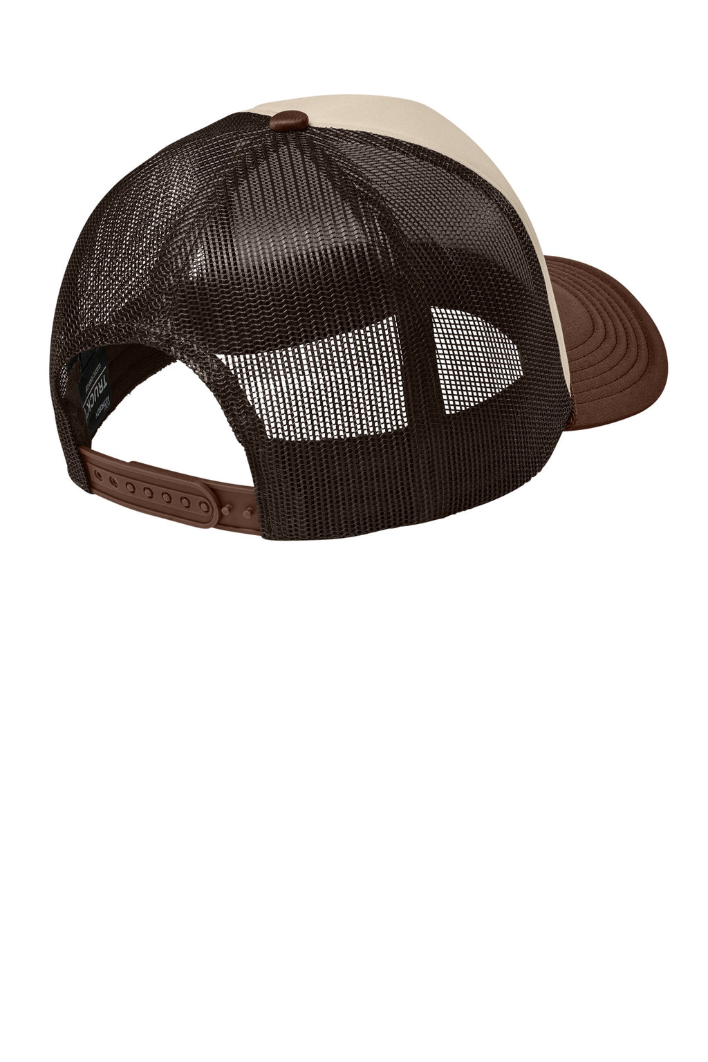 Port Authority Foam Truck'N Cap C993 - Stone/ Coffee Bean/ Coffee Bean - back