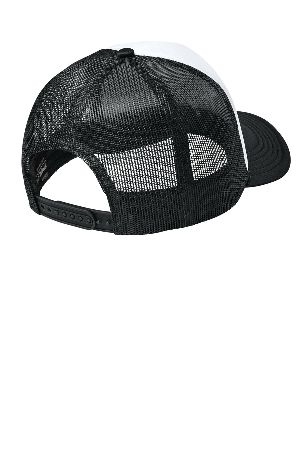 Port Authority Foam Truck'N Cap C993 - White/ Deep Black/ Deep Black - back