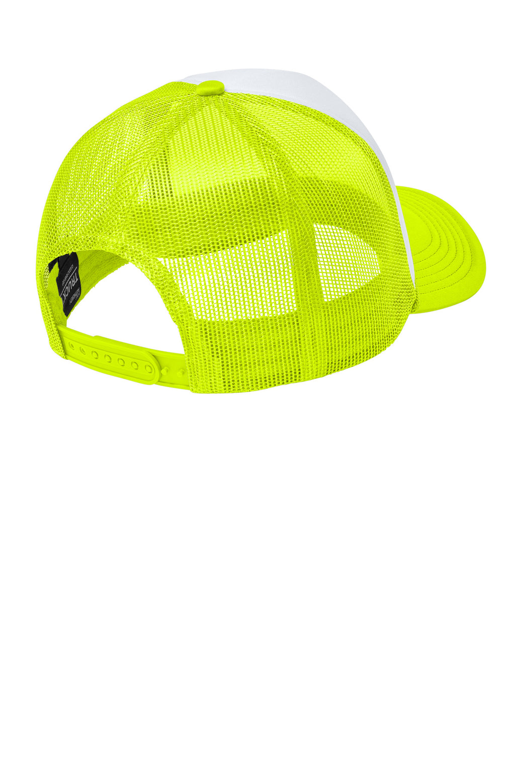 Port Authority Foam Truck'N Cap C993 - White/ Neon Yellow/ Neon Yellow - back