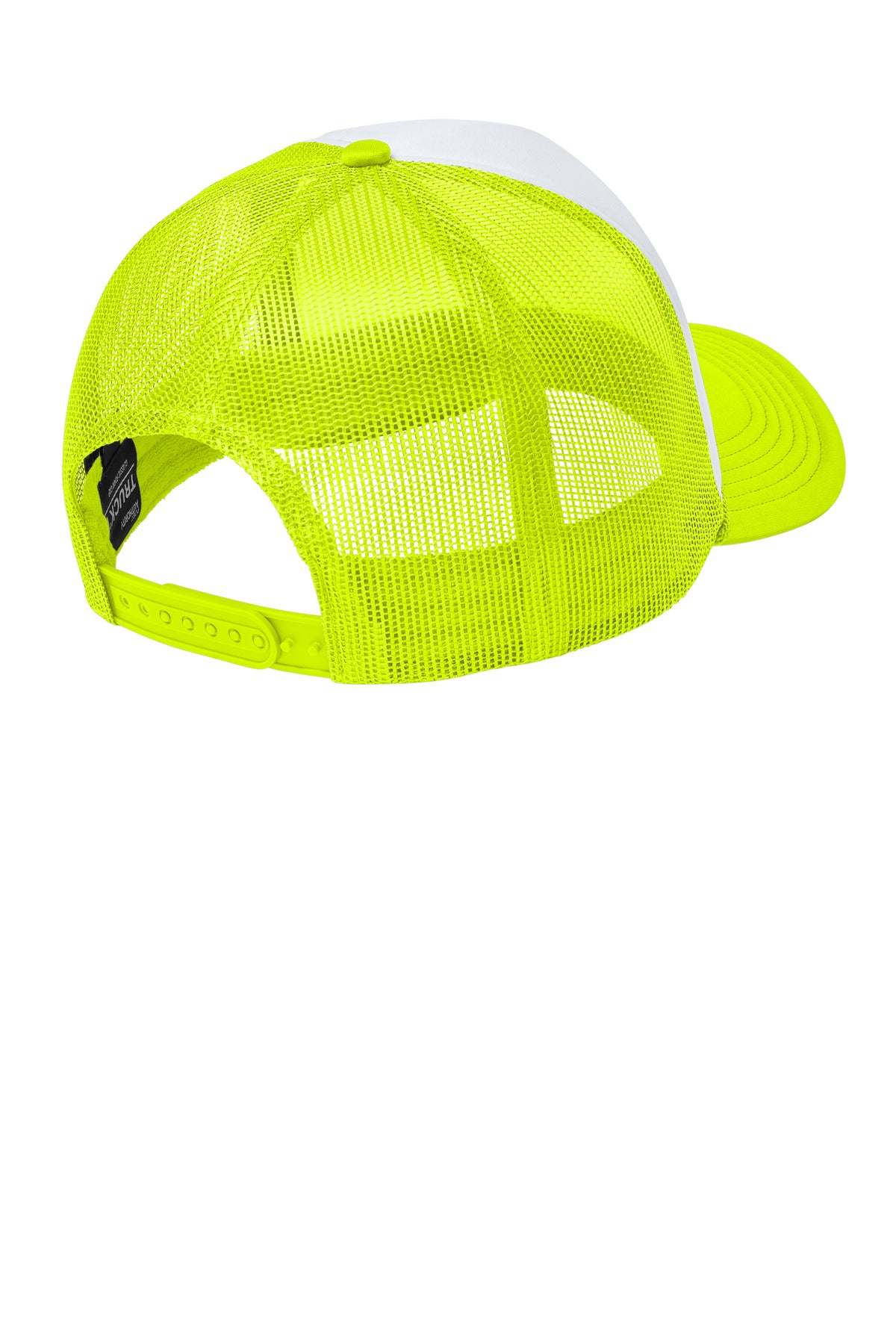 Port Authority Foam Truck'N Cap C993 - White/ Neon Yellow/ Neon Yellow - back