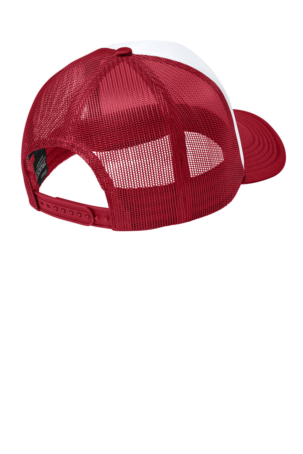 Port Authority Foam Truck'N Cap C993 - White/ Rich Red/ Rich Red - back