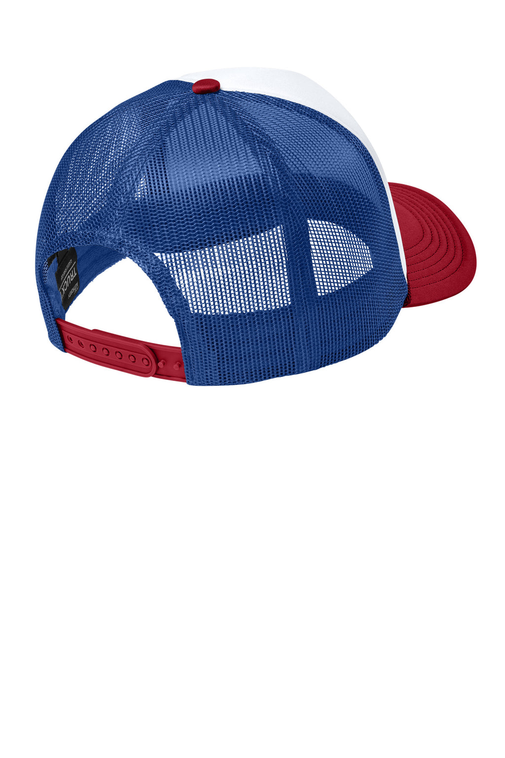 Port Authority Foam Truck'N Cap C993 - White/ Rich Red/ True Royal - back