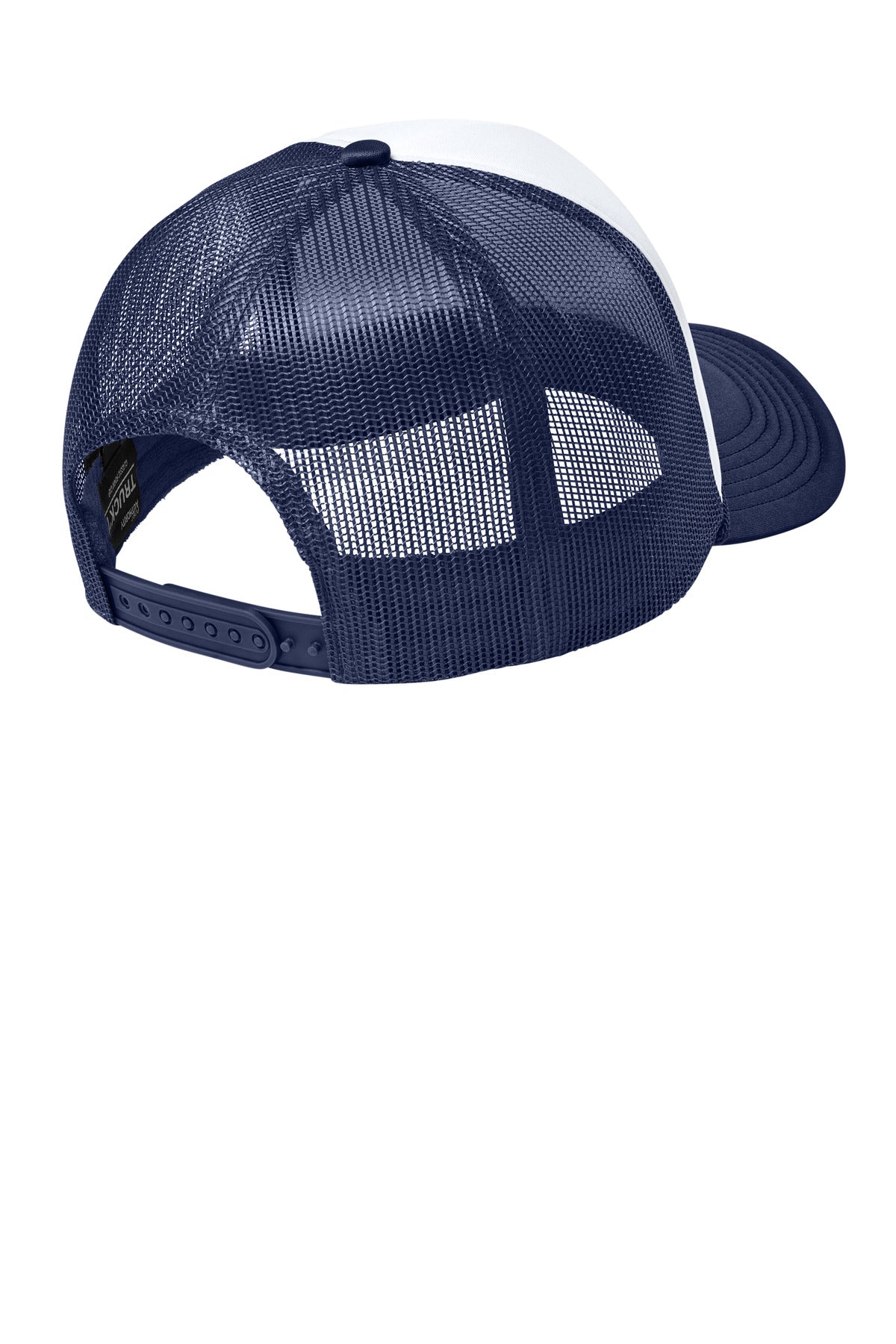 Port Authority Foam Truck'N Cap C993 - White/ True Navy/ True Navy - back