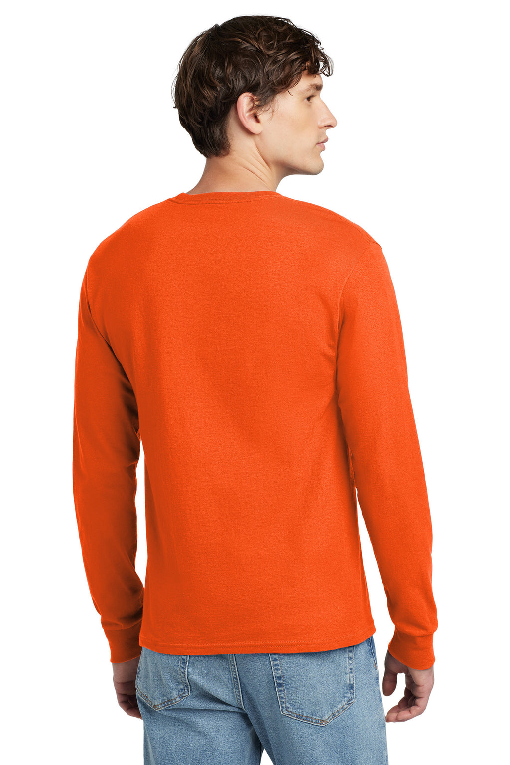 Champion Jersey Long Sleeve Tee CC8C - Orange - back