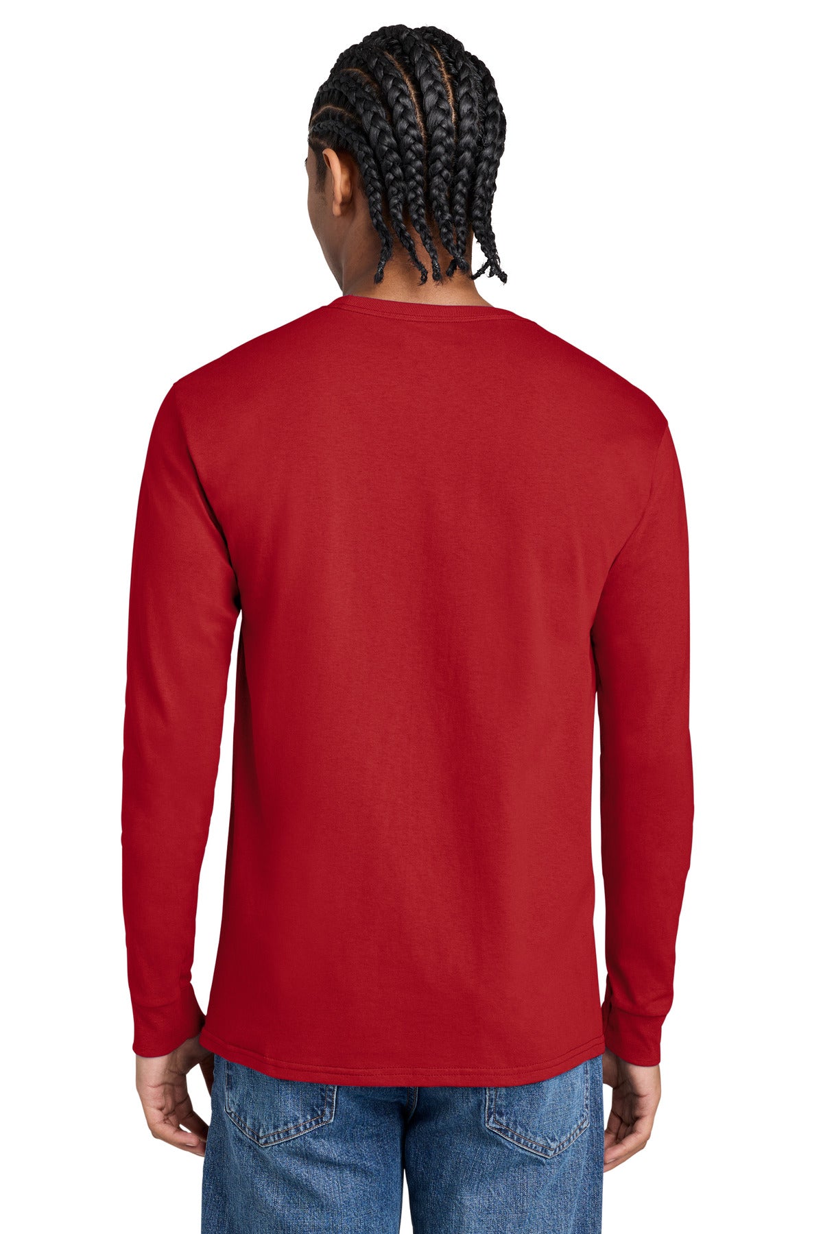 Champion Jersey Long Sleeve Tee CC8C - Red - back