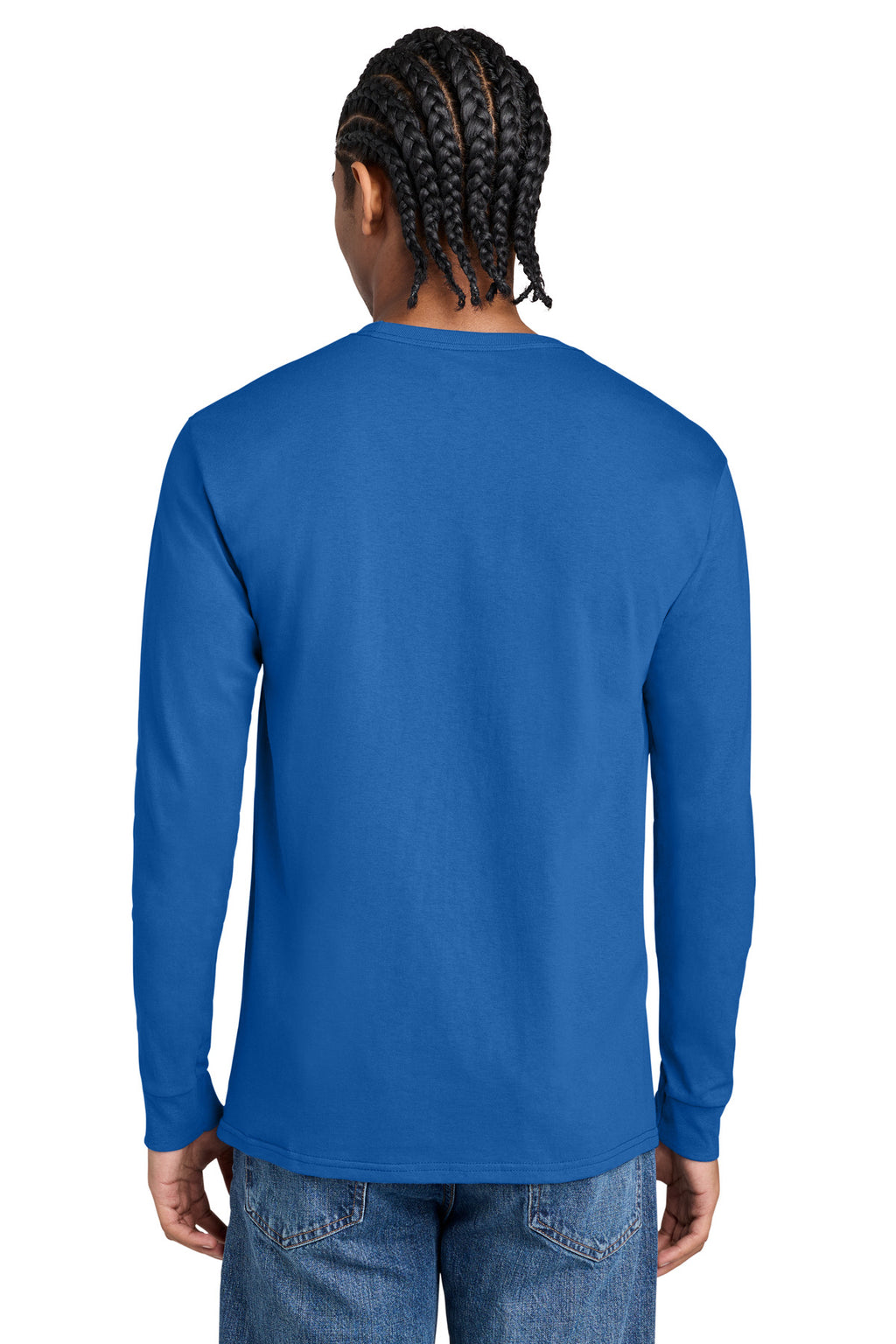 Champion Jersey Long Sleeve Tee CC8C - Royal Blue - back
