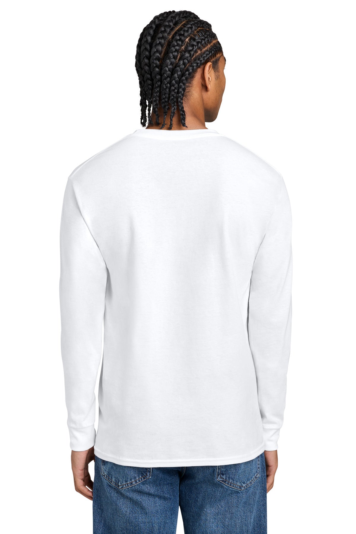 Champion Jersey Long Sleeve Tee CC8C - White - back