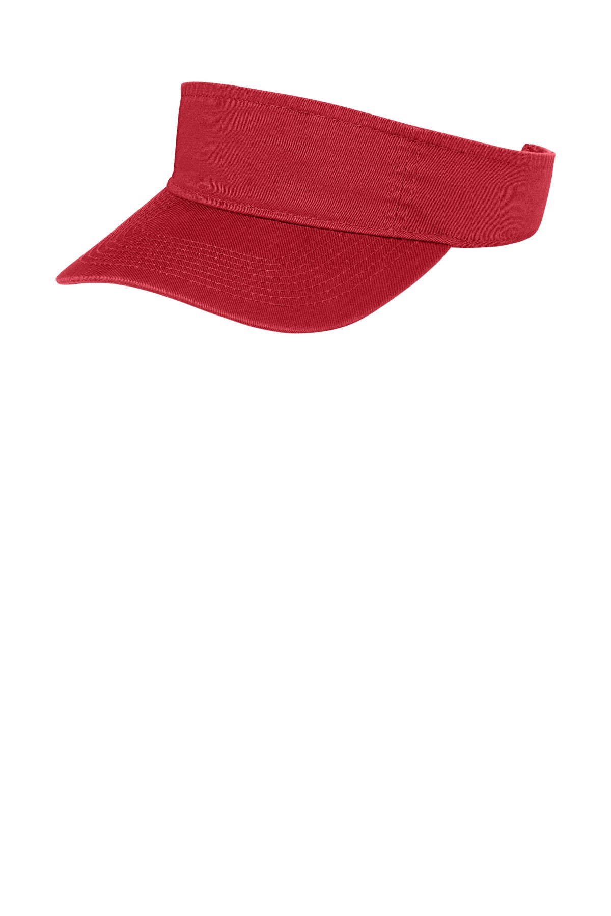 Port Authority Fashion Visor. CP45 - Red - front